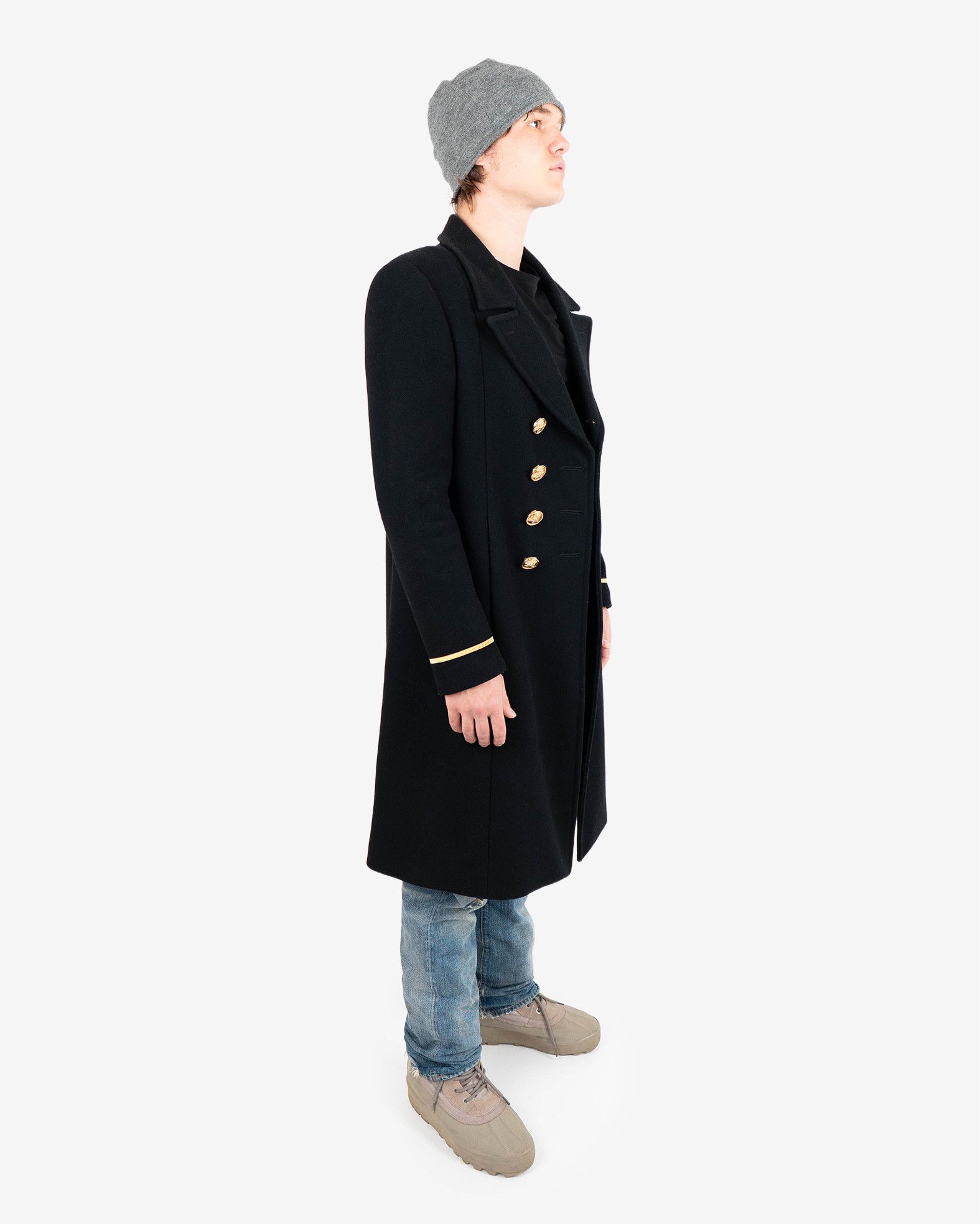 Saint Laurent Paris Palladium Officier Coat Men's (FW16) Size US L / EU 52-54 / 3 - 4 Thumbnail