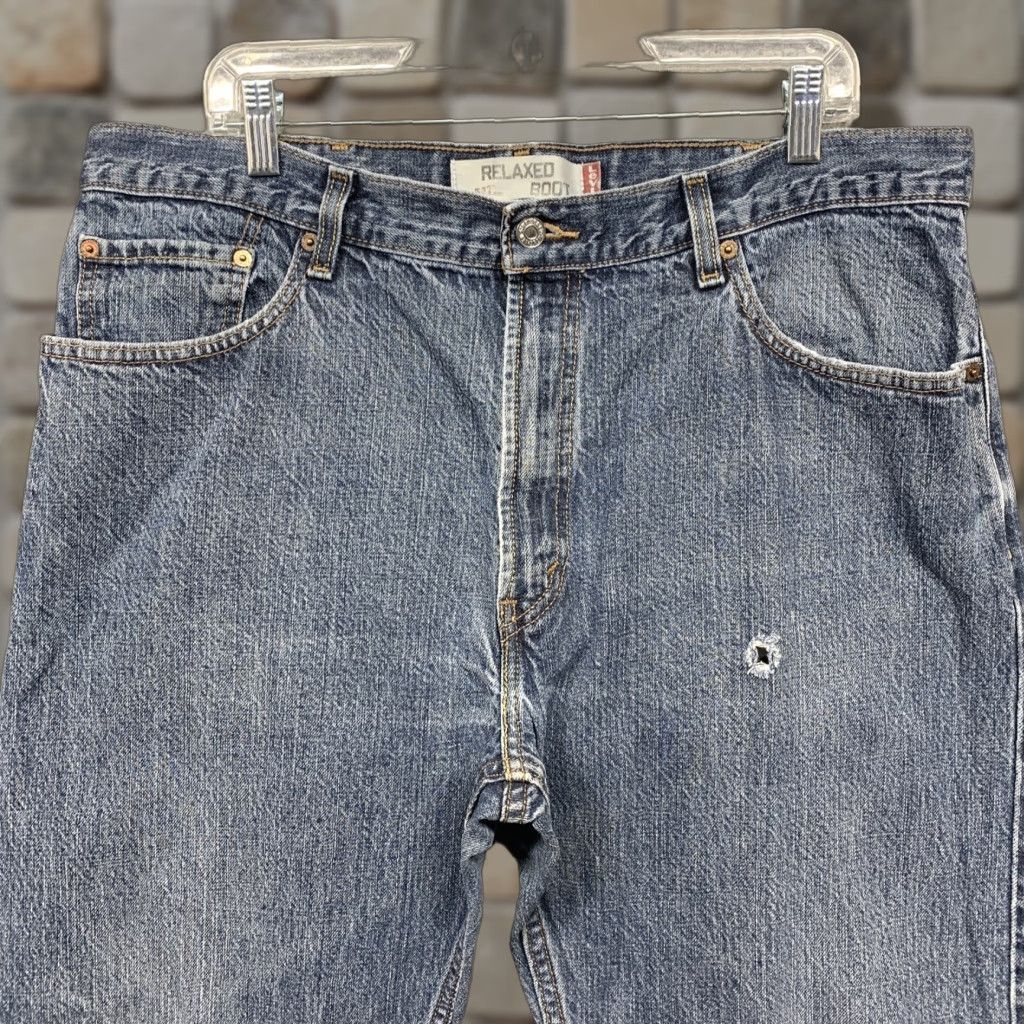 Levi's Levi's 557 Jeans Relaxed Boot Men's 38W x 25.5L Medium Blue Wash 5-Pocket Denim Casual Vintage: No Mens Size US 38 / EU 54 - 1 Thumbnail