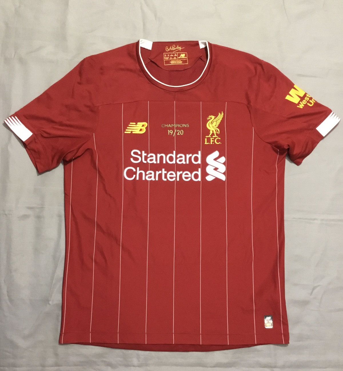New Balance LIVERPOOL 2019 2020 HOME SOCCER JERSEY FOOTBALL SHIRT Size US L / EU 52-54 / 3 - 1 Thumbnail