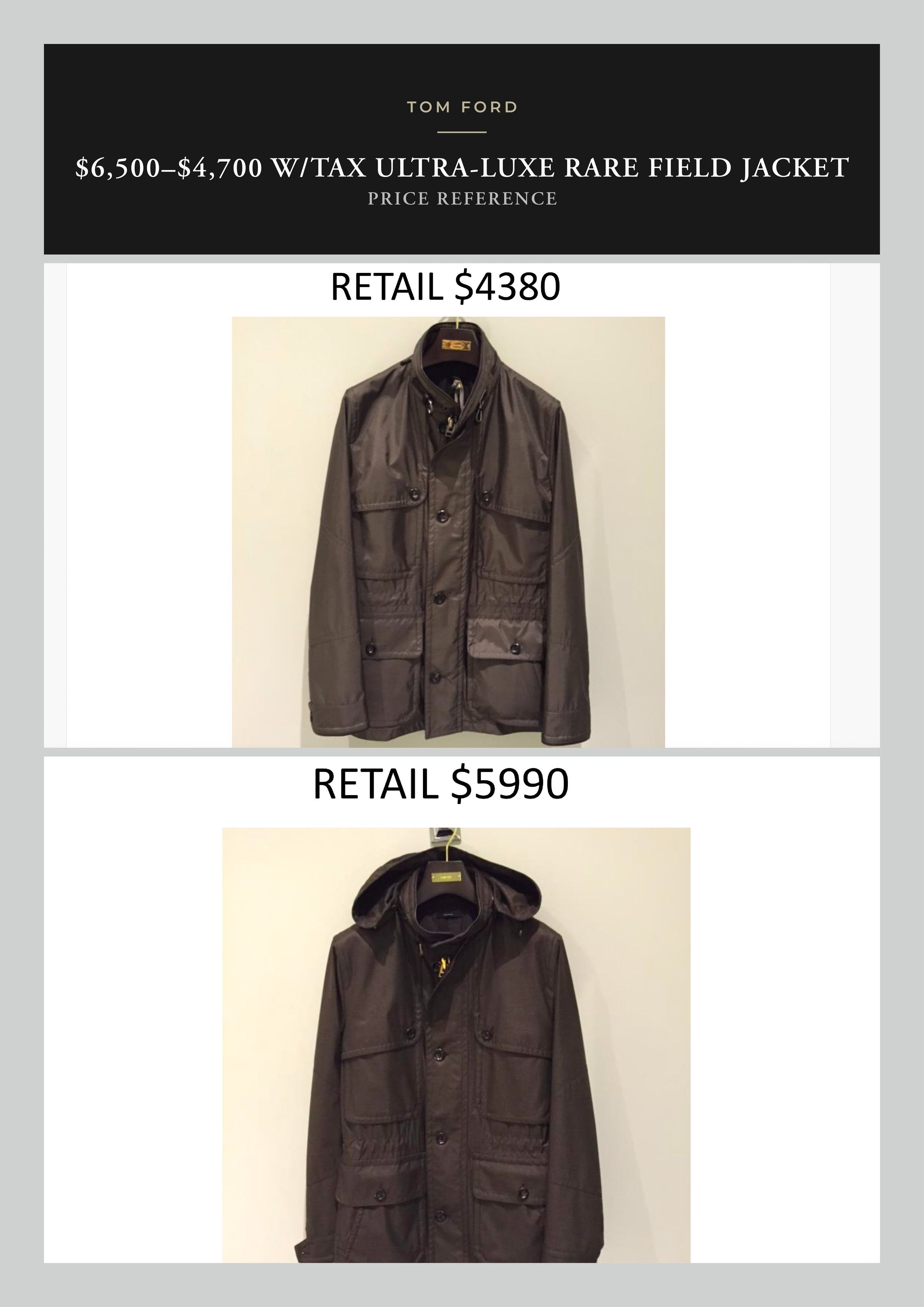 Tom Ford Coveted Extremely Rare $5,000 Field Jacket Leather Accents Size US M / EU 48-50 / 2 - 10 Thumbnail