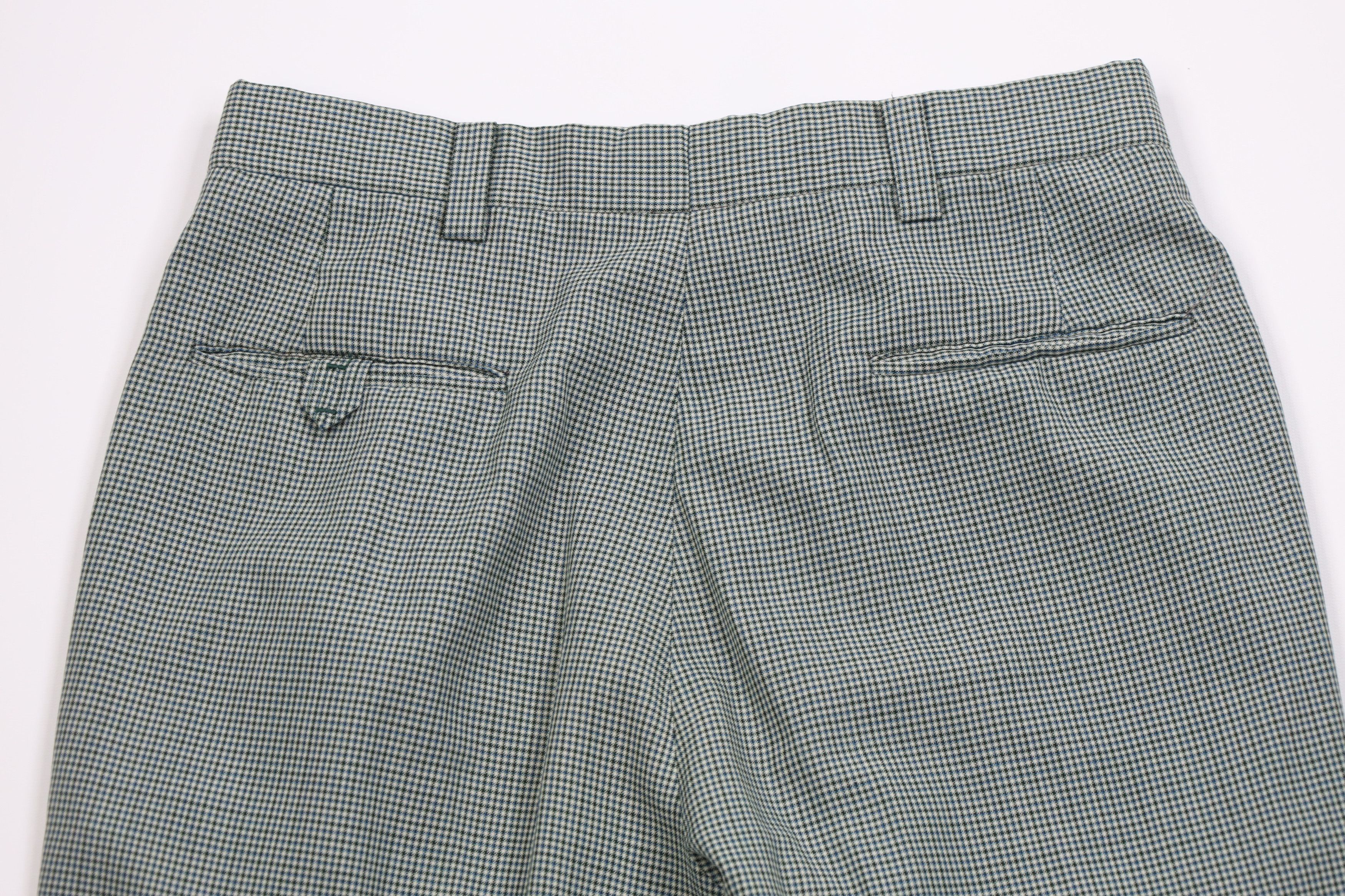 Vintage Vintage 70s Streetwear Flared Wide Leg Chino Pants Plaid USA Size US 32 / EU 48 - 10 Thumbnail