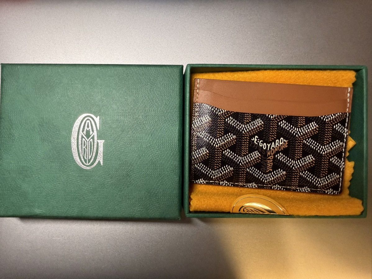 Goyard Goyard Saint-Sulpice Card Wallet Black/Tan Size ONE SIZE - 4 Thumbnail