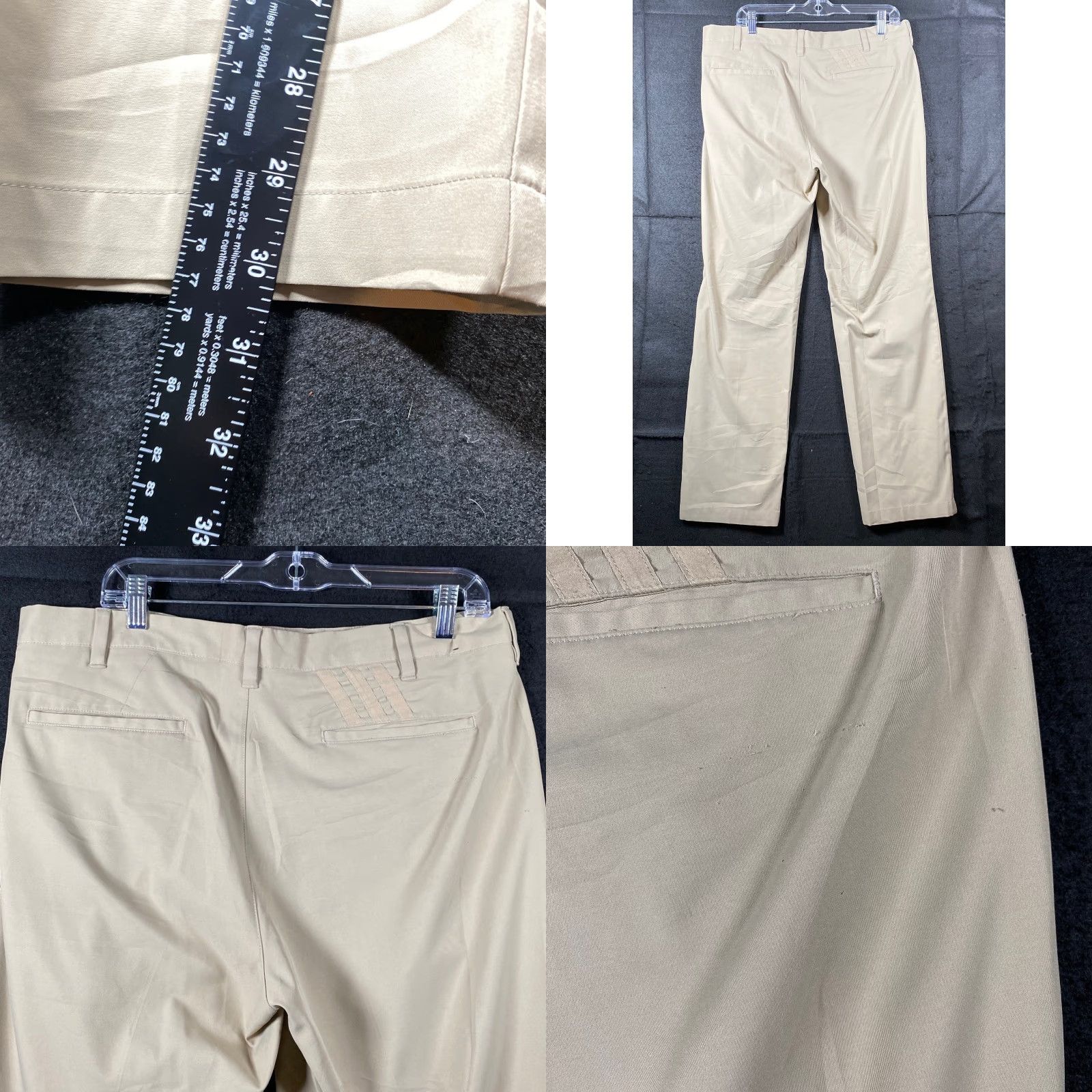Adidas Adidas Mens Pants Tan Athletic Golf Performance Straight Stretch Pockets 34x32 Size US 36 / EU 52 - 8 Thumbnail
