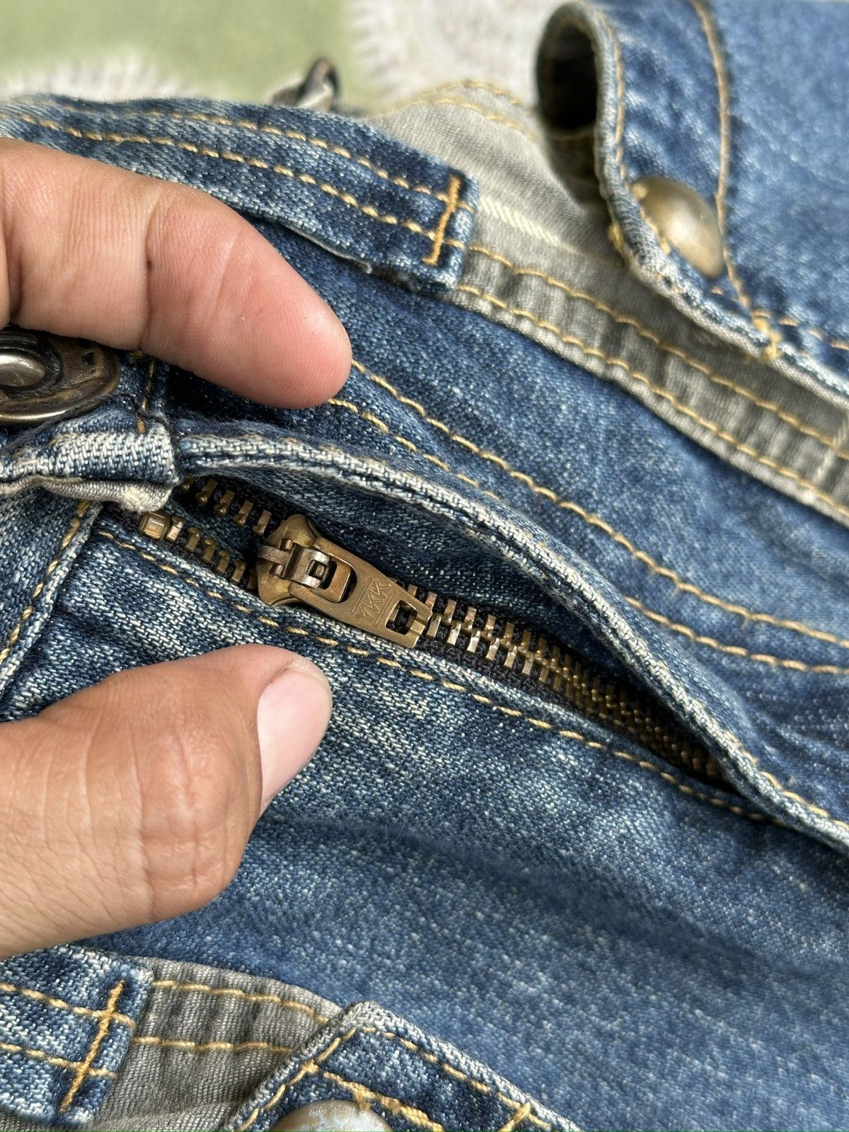 Japanese Brand Denim Techno Brand MulticPocket Crazy Design 🎌💥 Size US 30 / EU 46 - 9 Thumbnail
