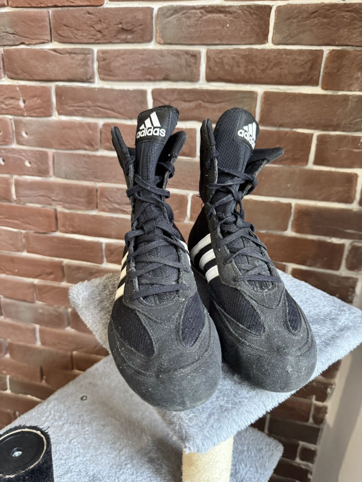 Adidas Sneakers Men Adidas Box Hog Hi-Top Size 7.5US black Boxing Size US 7.5 / EU 40-41 - 5 Thumbnail