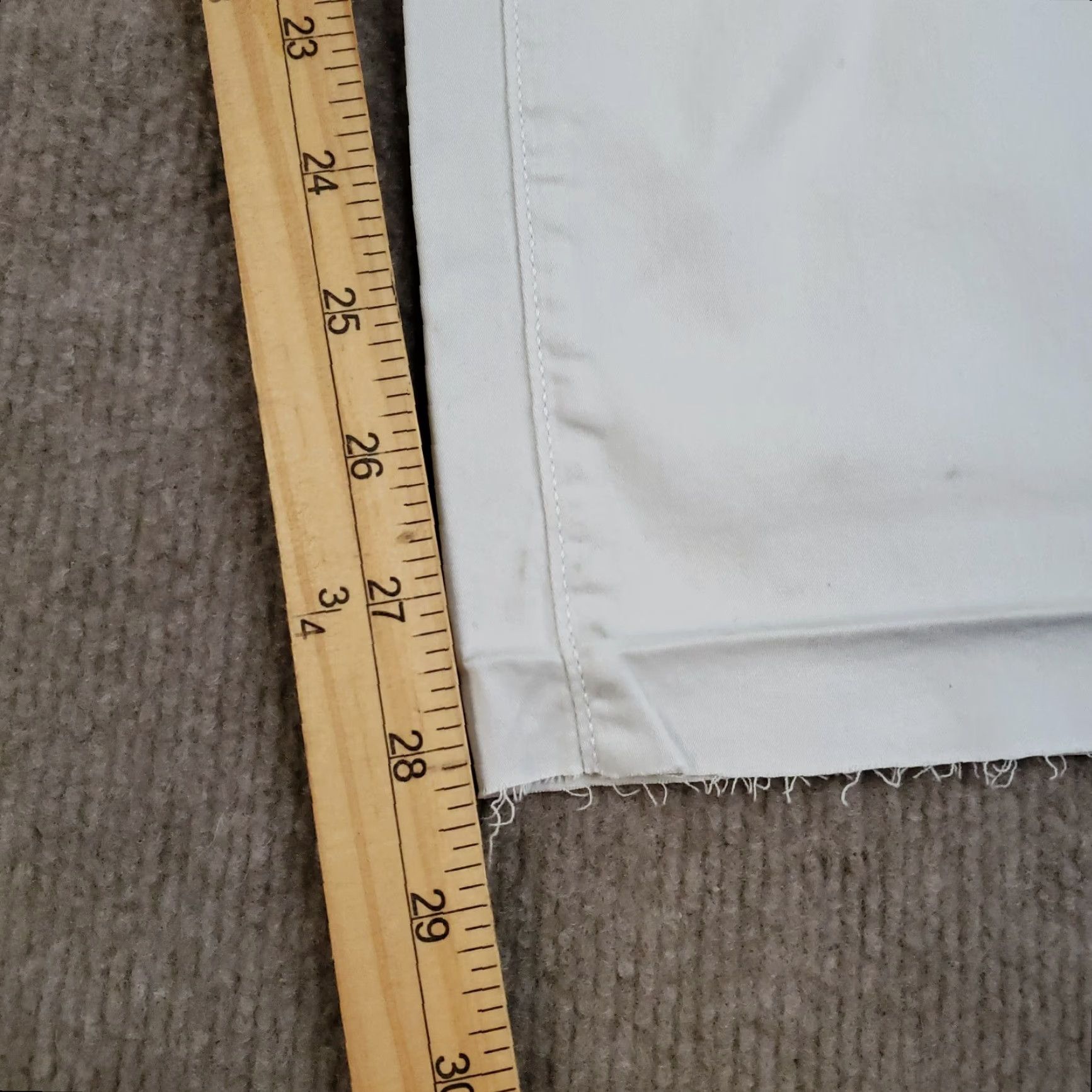Vintage 34 Heritage Chino Pants Men's 36x28 Gray Classic Stretch Casual Regular Fit Size US 32 / EU 48 - 3 Thumbnail