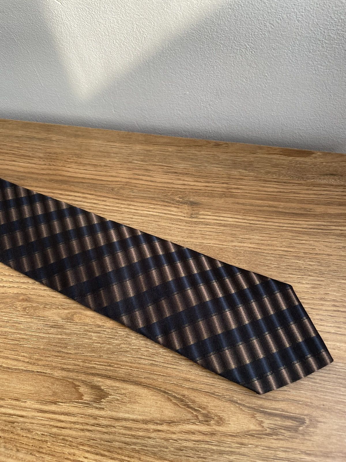 Dolce & Gabbana Dolce & Gabbana DG Men's Silk Brown Black Tie Cravatte Size ONE SIZE - 6 Thumbnail