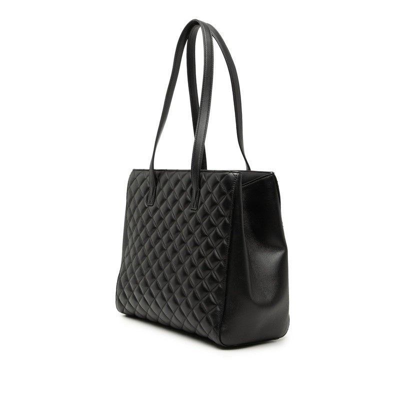 Versace Versace Leather Medusa Quilted Tote Bag Black Size ONE SIZE - 3 Thumbnail