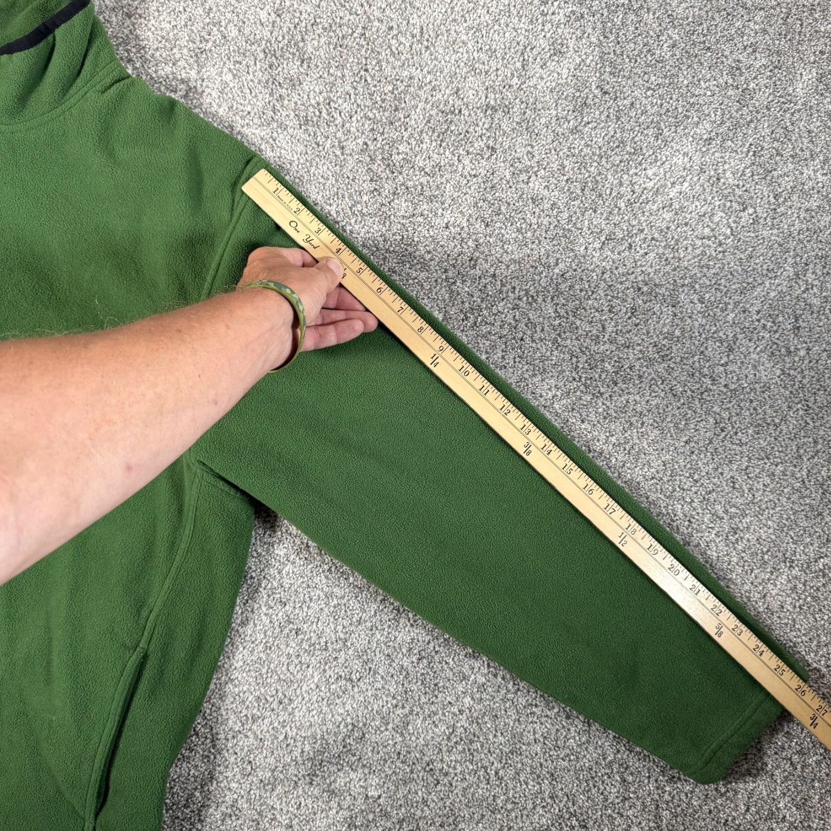 Old Navy VINTAGE Old Navy Sweatshirt Pullover Jacket 2XL Green Men Fleece Zip Pockets 1/4 Zip 80s 90s Gorpcore Size US XXL / EU 58 / 5 - 4 Thumbnail