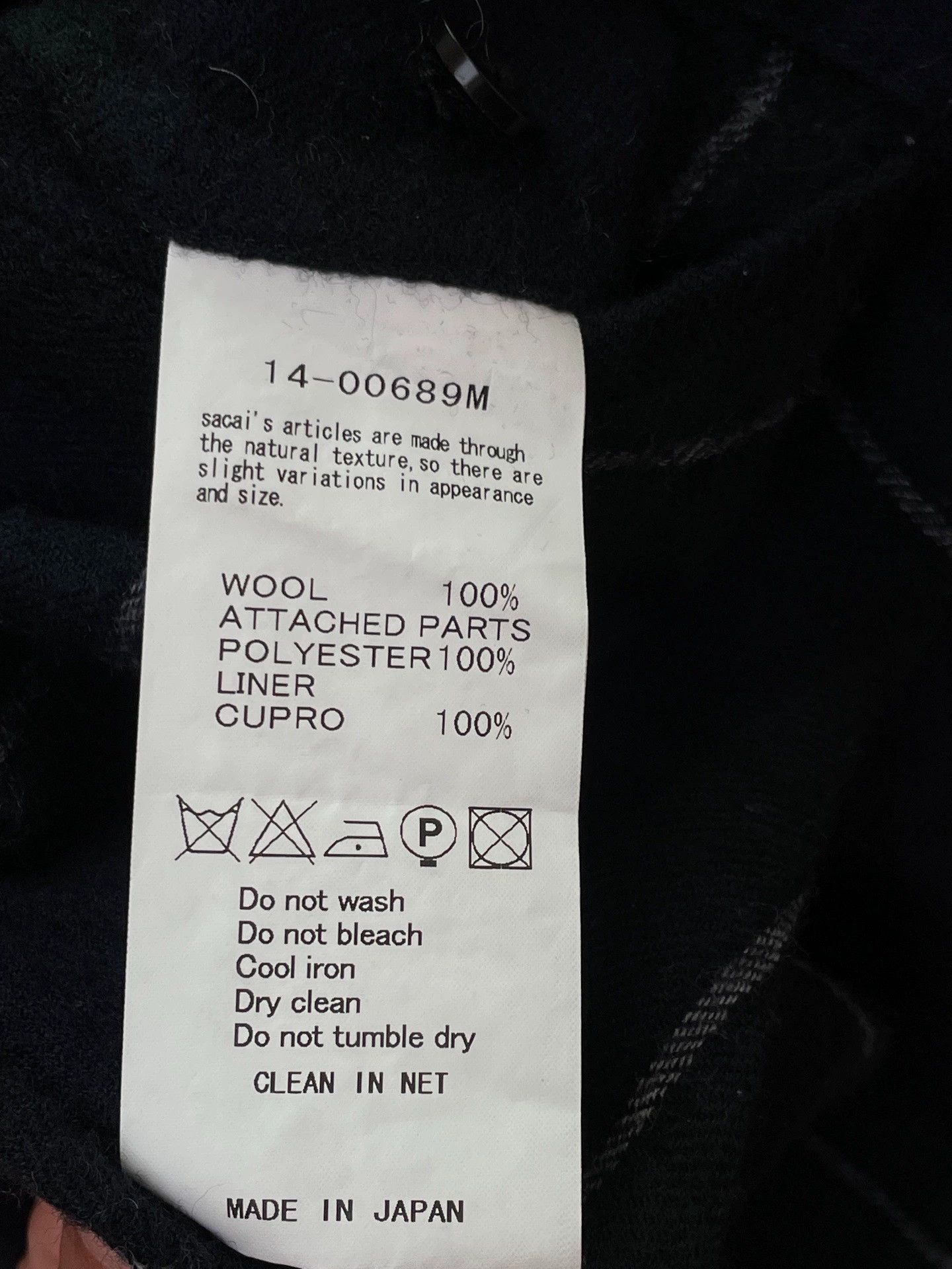 Sacai Sacai Edison Chen Navy Check Cashmere Pants 2 Size US 32 / EU 48 - 4 Thumbnail