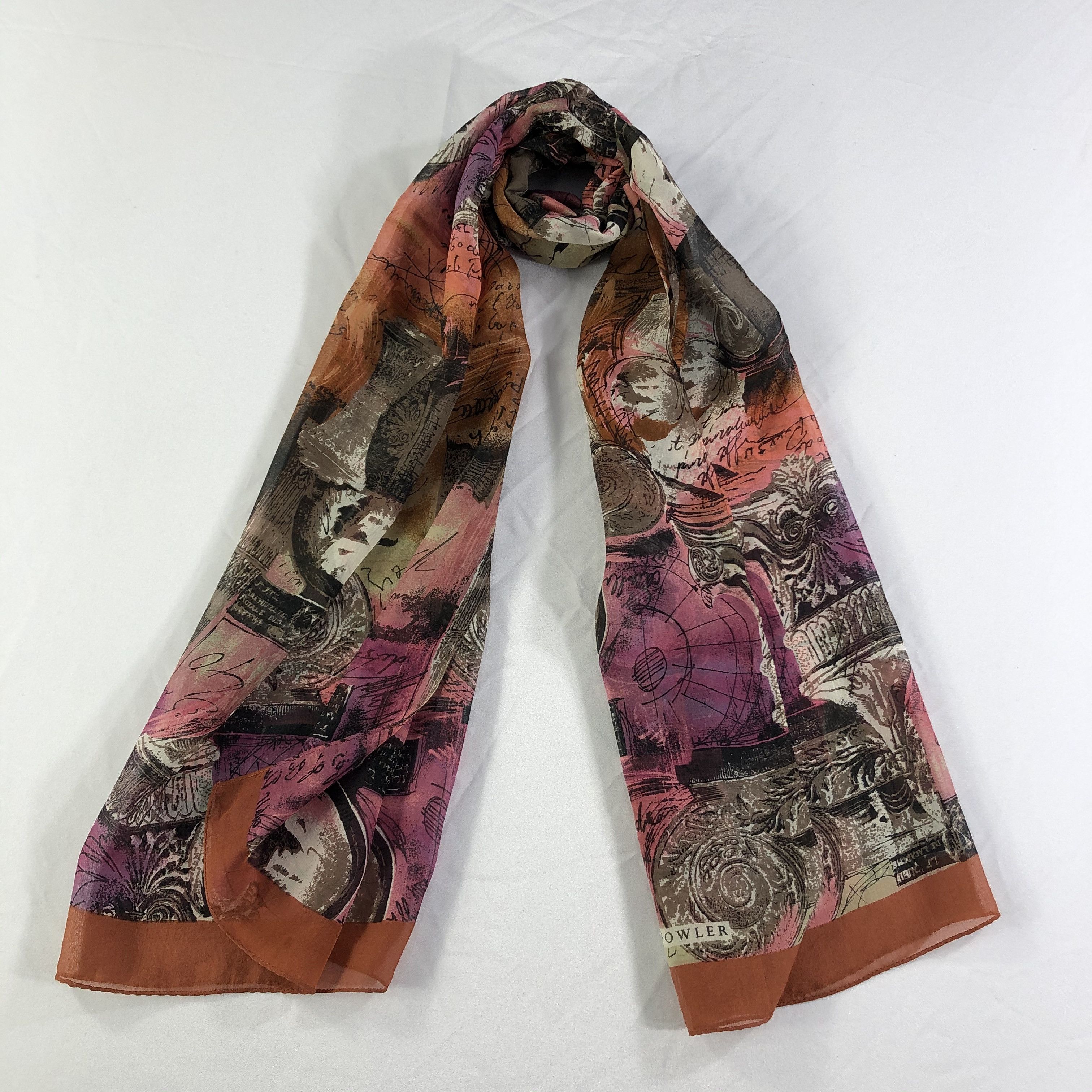 Vintage Vintage Timney Flowler Silk Scarf Size ONE SIZE - 2 Thumbnail