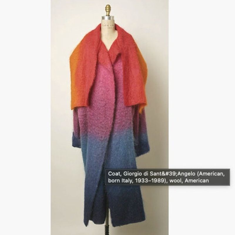 Vintage × Yves Saint Laurent Vintage 70s Giorgio Sant’Angelo Fuchsia Mohair Wrap Coat Size M / US 6-8 / IT 42-44 - 17 Thumbnail