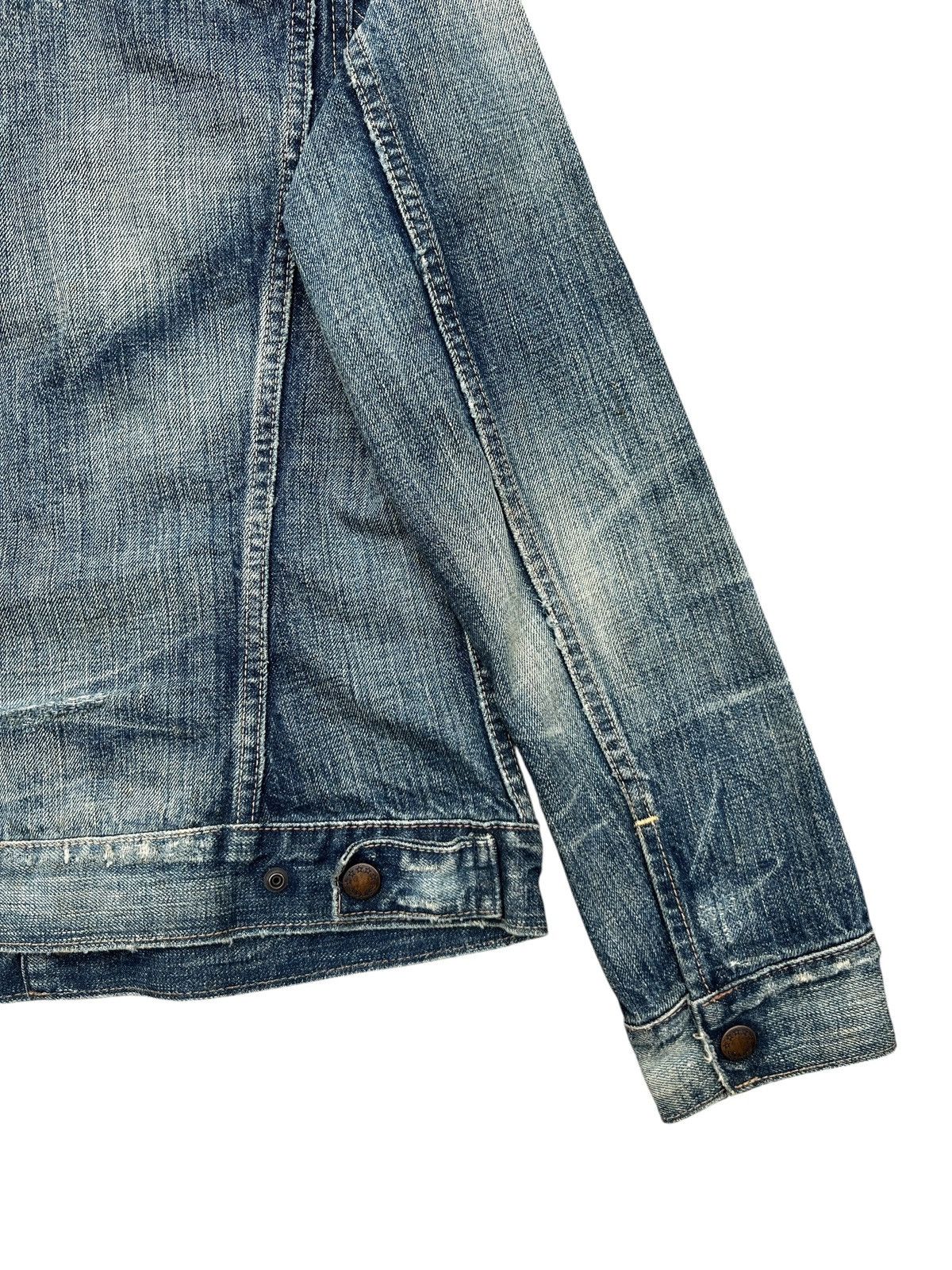 Japanese Brand RNA Japan Distressed Mudwash Denim Jacket Size S / US 4 / IT 40 - 9 Thumbnail