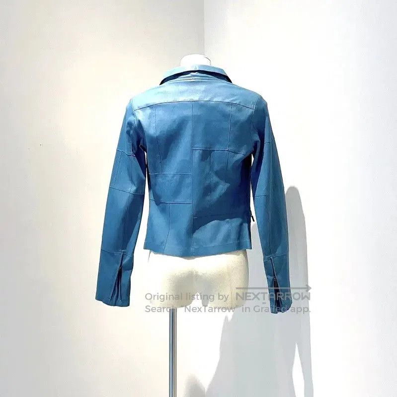 Chanel Chanel Blue Lambskin Women's Jacket . Size S / US 4 / IT 40 - 1 Thumbnail