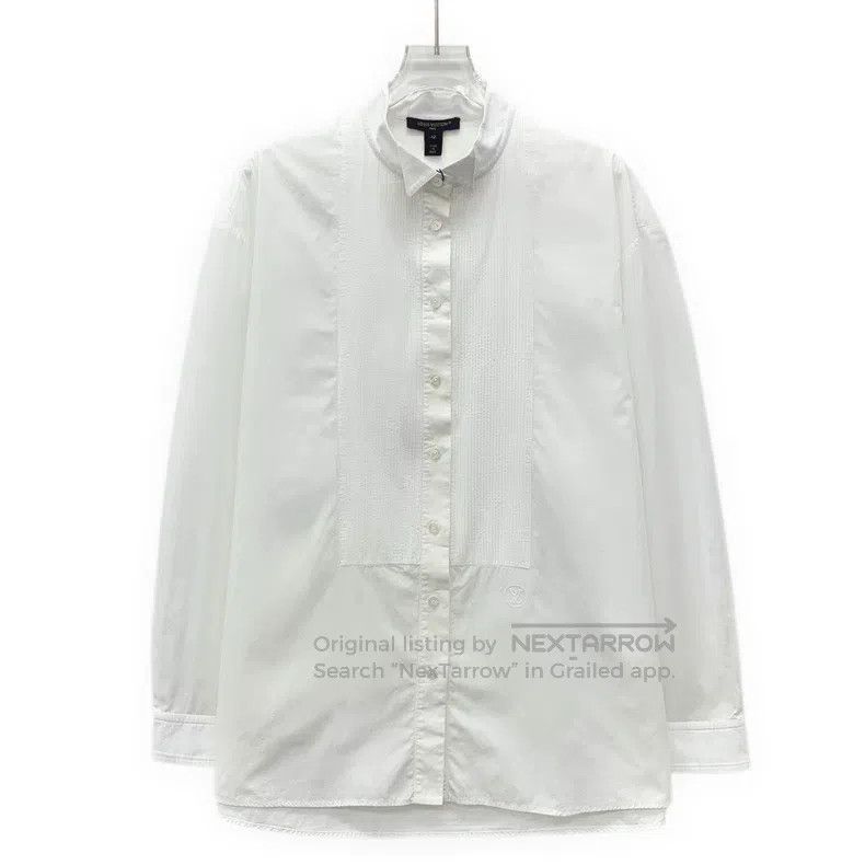 Louis Vuitton Louis Vuitton White logo embroidered cotton single-breaste Size US XS / EU 42 / 0 - 1 Thumbnail