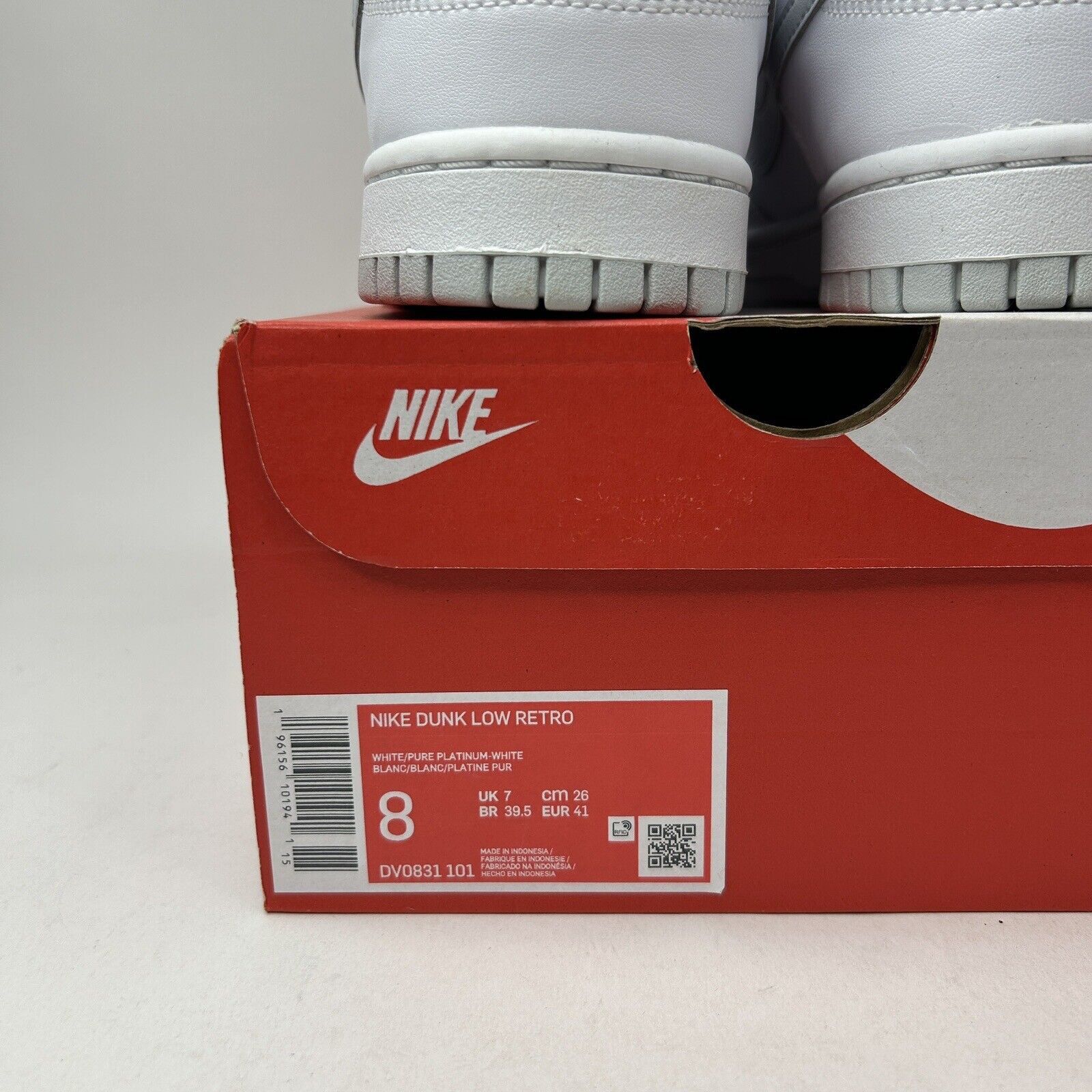 Nike Nike Dunk Low Retro “White Pure Platinum” 2023 Size US 8 / EU 41 - 5 Thumbnail