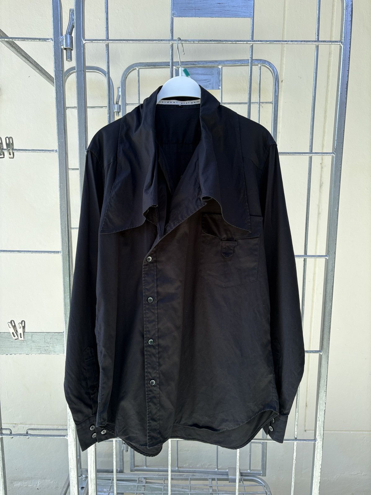 Yuji Yamada Yuji Yamada asymmetrical wrap collared shirt Size US L / EU 52-54 / 3 - 12 Thumbnail