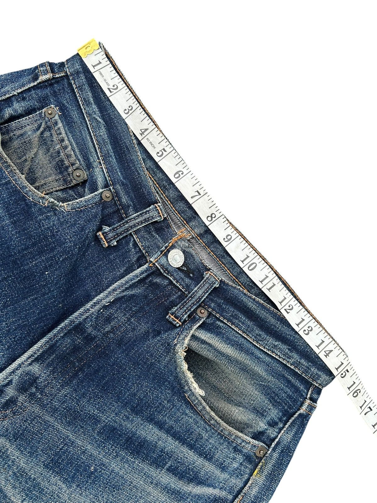 Kapital Thrashed Vintage Denime Selvedge Denim Jeans Size US 30 / EU 46 - 19 Thumbnail