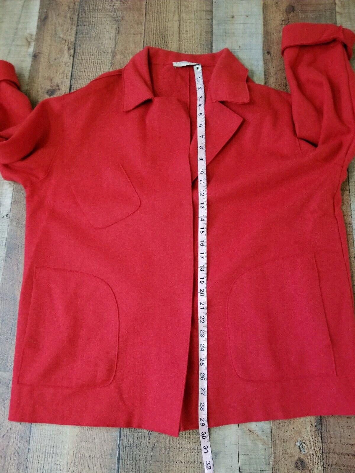 Designer Gispa Virgin Wool Coat Sweater Extra Large Made In Italy Size L / US 10 / IT 46 - 7 Thumbnail