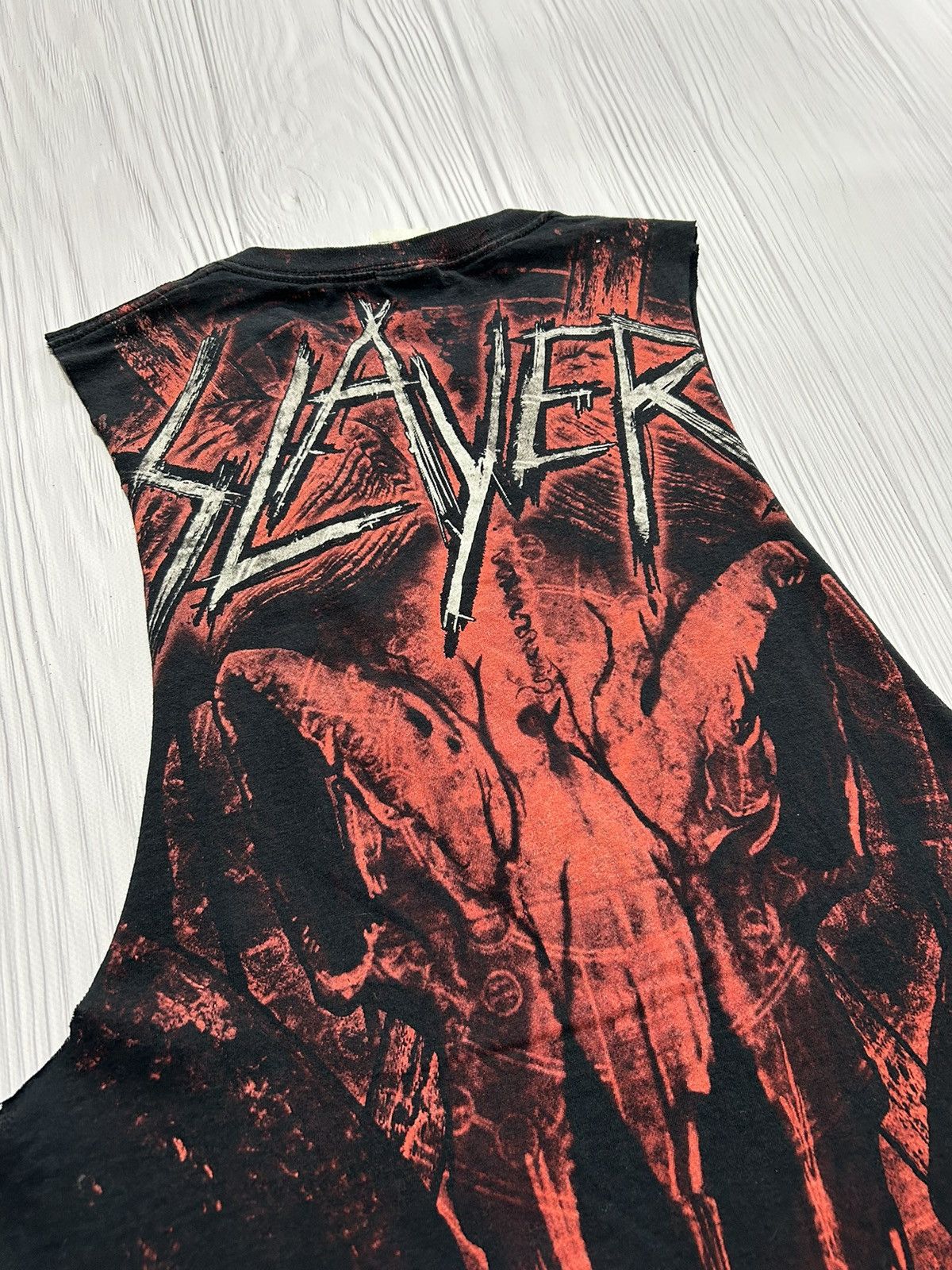 Band Tees Vintage Slayer Allprinted Thrashed Heavy Metal Tank Top Tee Size US M / EU 48-50 / 2 - 10 Thumbnail