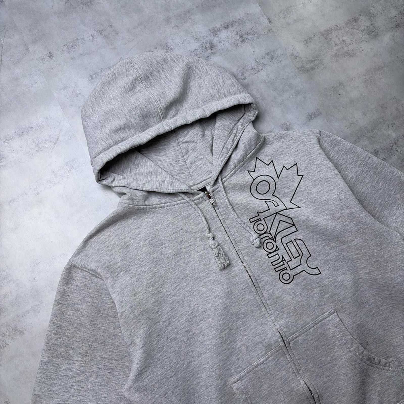 Oakley Y2K Grey Oakley Toronto Grunge Skater Zip Up Hoodie Size L / US 10 / IT 46 - 4 Thumbnail