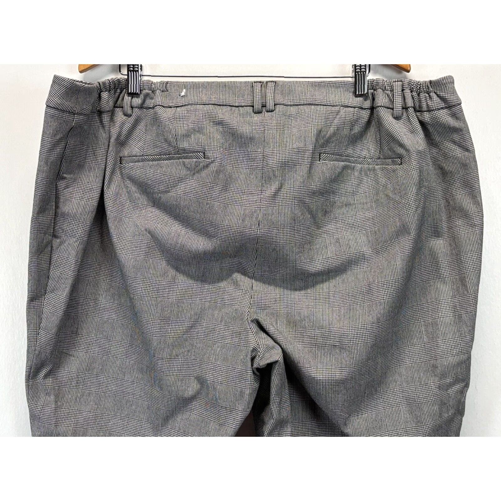Talbots Talbots High Waist Straight Pants Women 24W Black White Elastic Waist Dress Pants Size 42" / US 20 - 4 Thumbnail