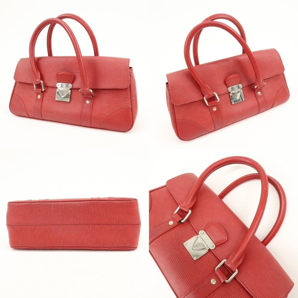 Louis Vuitton Louis Vuitton Epi Segur PM Satchel Red Size ONE SIZE - 3 Thumbnail