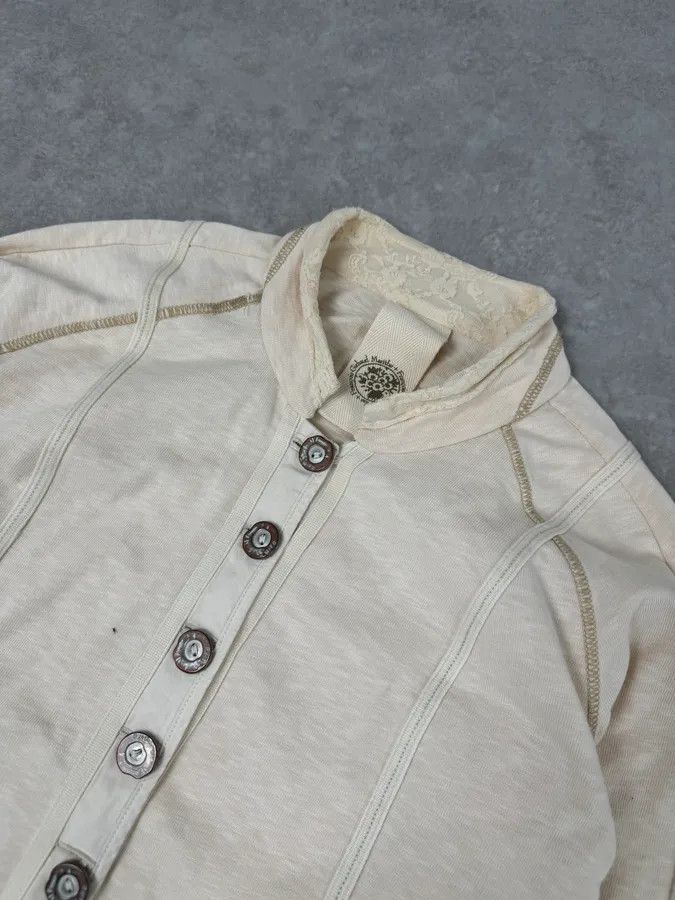 Marithe + Francois Girbaud 2000s Marithé + François Girbaud Creamy Beige Buttoned Cardigan Size M / US 6-8 / IT 42-44 - 5 Thumbnail