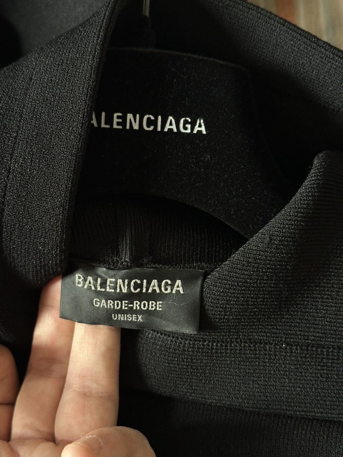 Balenciaga [S] 2300$ Spring23 NYC Show Garde-Robe Knitted hoodie Size US L / EU 52-54 / 3 - 6 Thumbnail