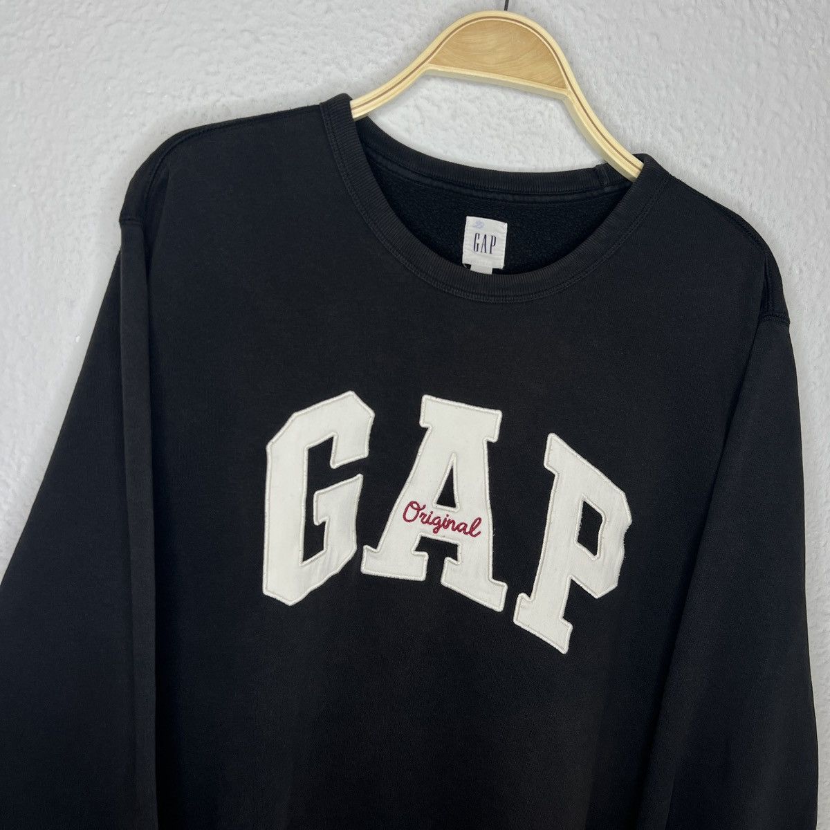 Gap Gap Vintage Sweatshirt Black Big Logo Spellout Retro Y2K Size US L / EU 52-54 / 3 - 4 Thumbnail