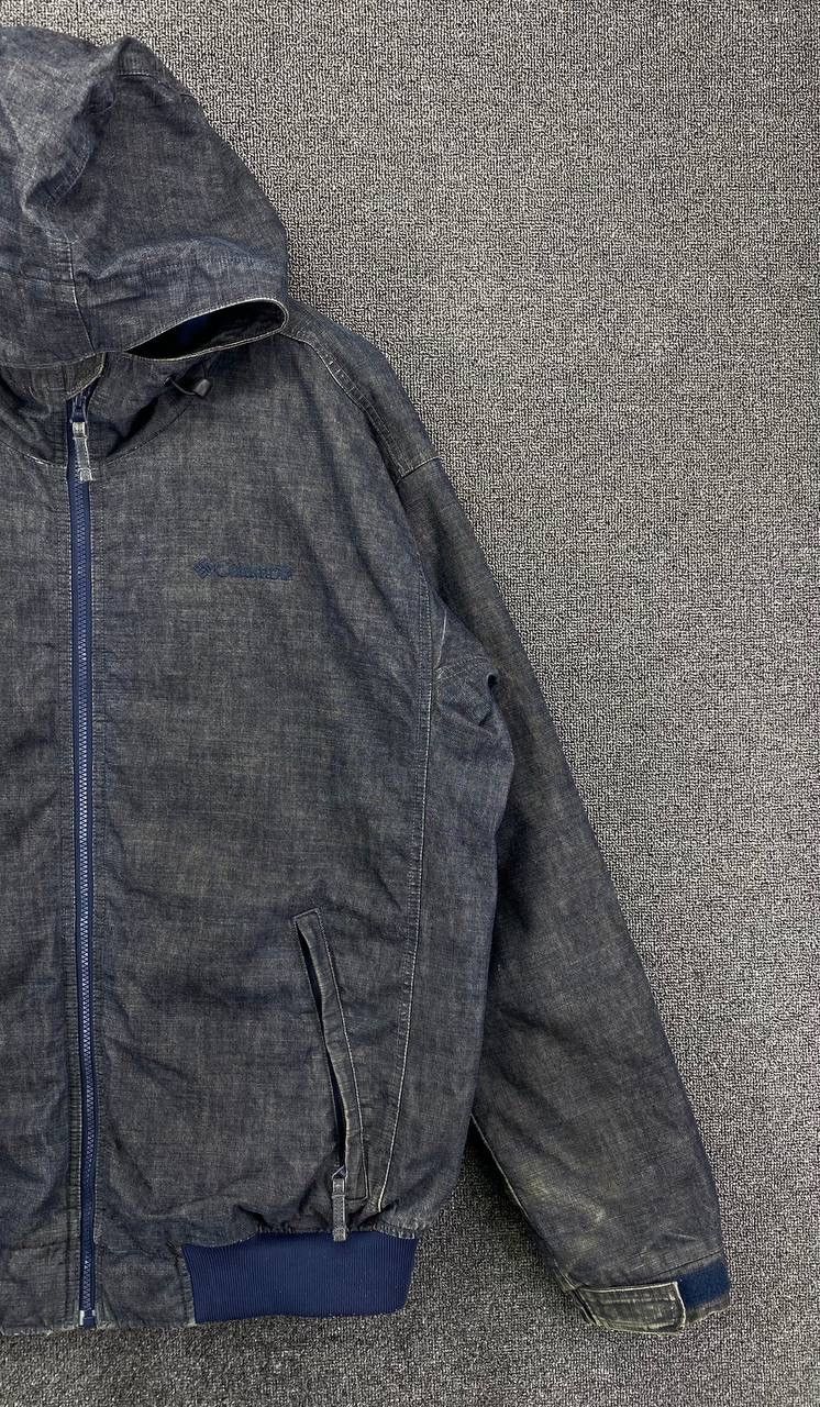 Columbia Vintage Columbia Hooded Zip Up Denim Jacket Size US XL / EU 56 / 4 - 4 Thumbnail
