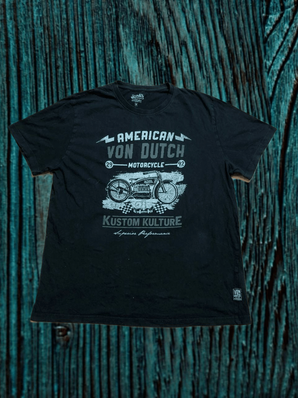 Von Dutch VON DUTCH Graphic T-Shirt Short Sleeve Crew Neck Logo Print Size US XL / EU 56 / 4 - 1 Thumbnail