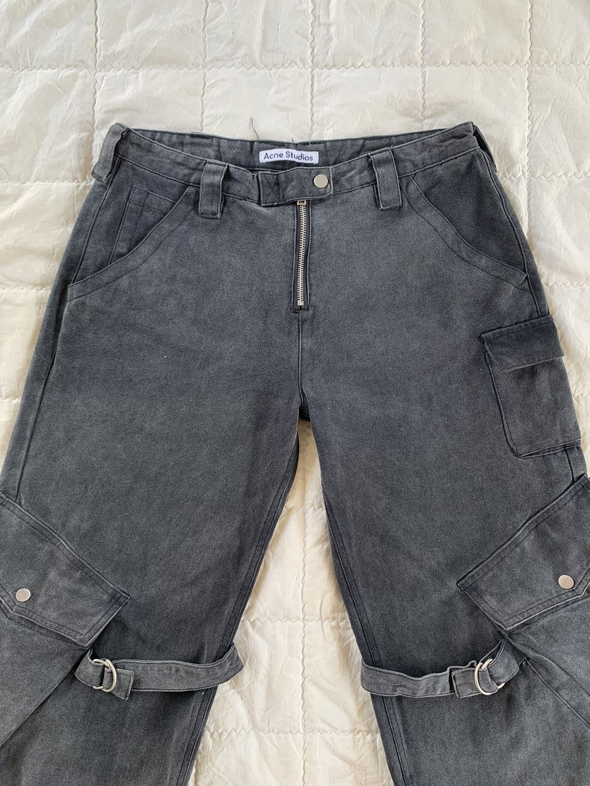 Acne Studios Acne Studios Wide Leg Cargo Trousers Size 34" / US 12 / IT 48 - 9 Thumbnail