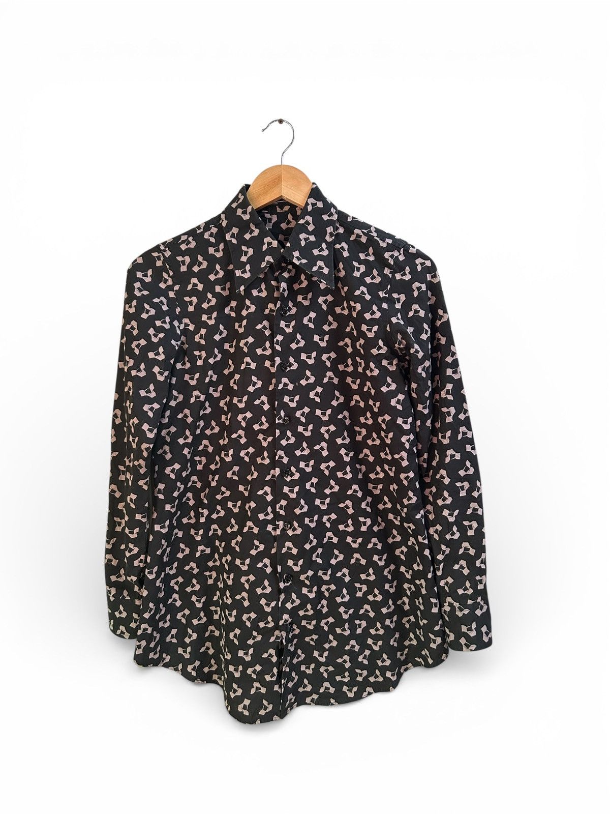 Lad Musician Archive FW2007 Geometric Print Button Up Shirt Size US S / EU 44-46 / 1 - 3 Thumbnail