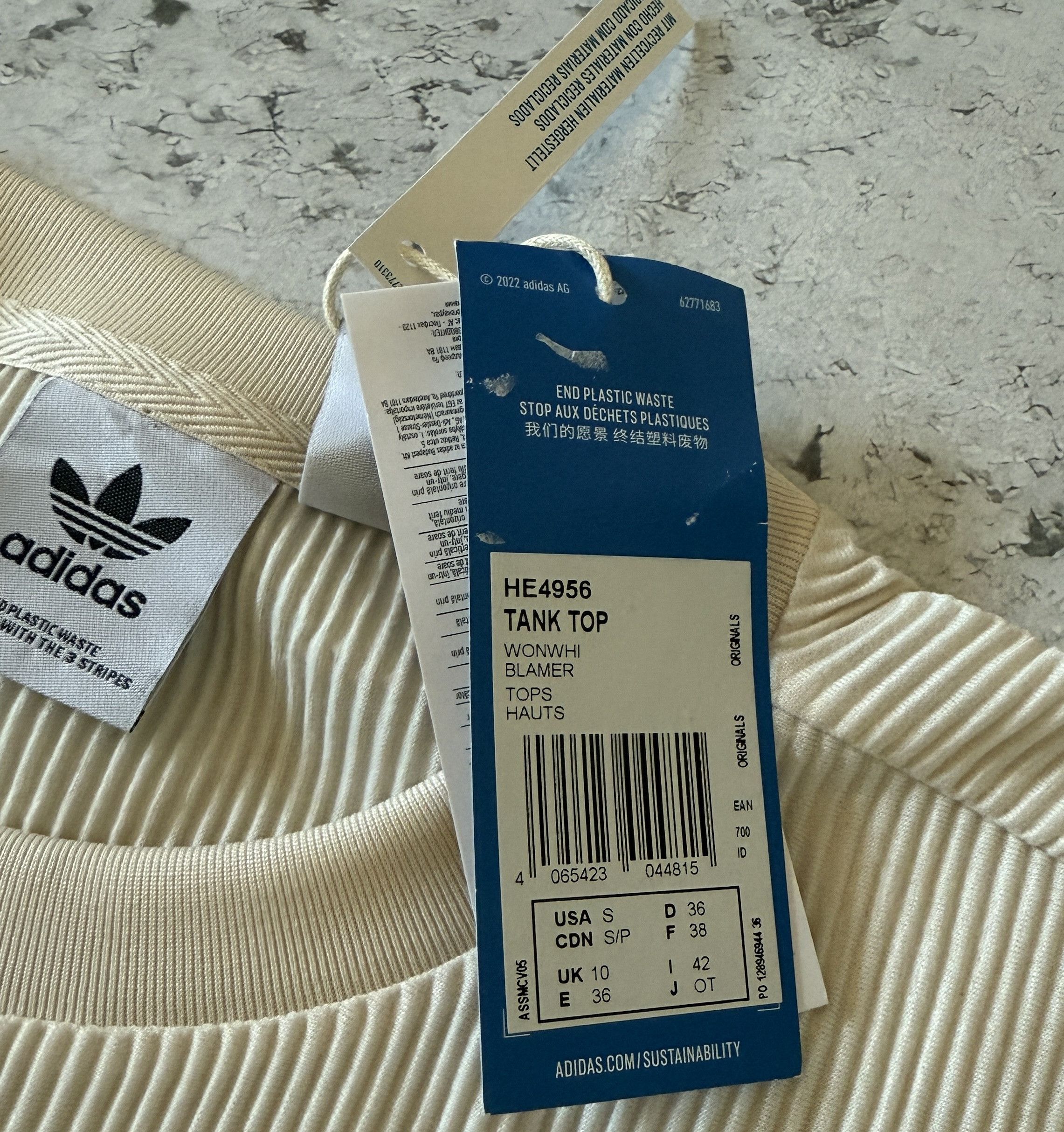Adidas adidas Originals Adicolor Plisse TOP WOMEN HE4956 SIZE S Size S / US 4 / IT 40 - 4 Thumbnail