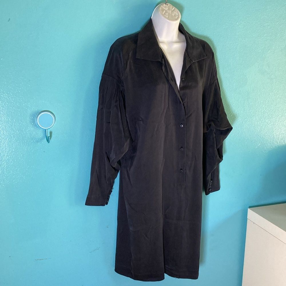 Vintage Silk Dress Linda Allard Ellen Tracy Size 8