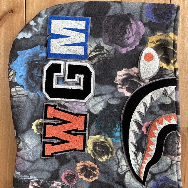Bape BAPE Floral camo shark full zip hoodie a bathing ape Size US M / EU 48-50 / 2 - 4 Thumbnail