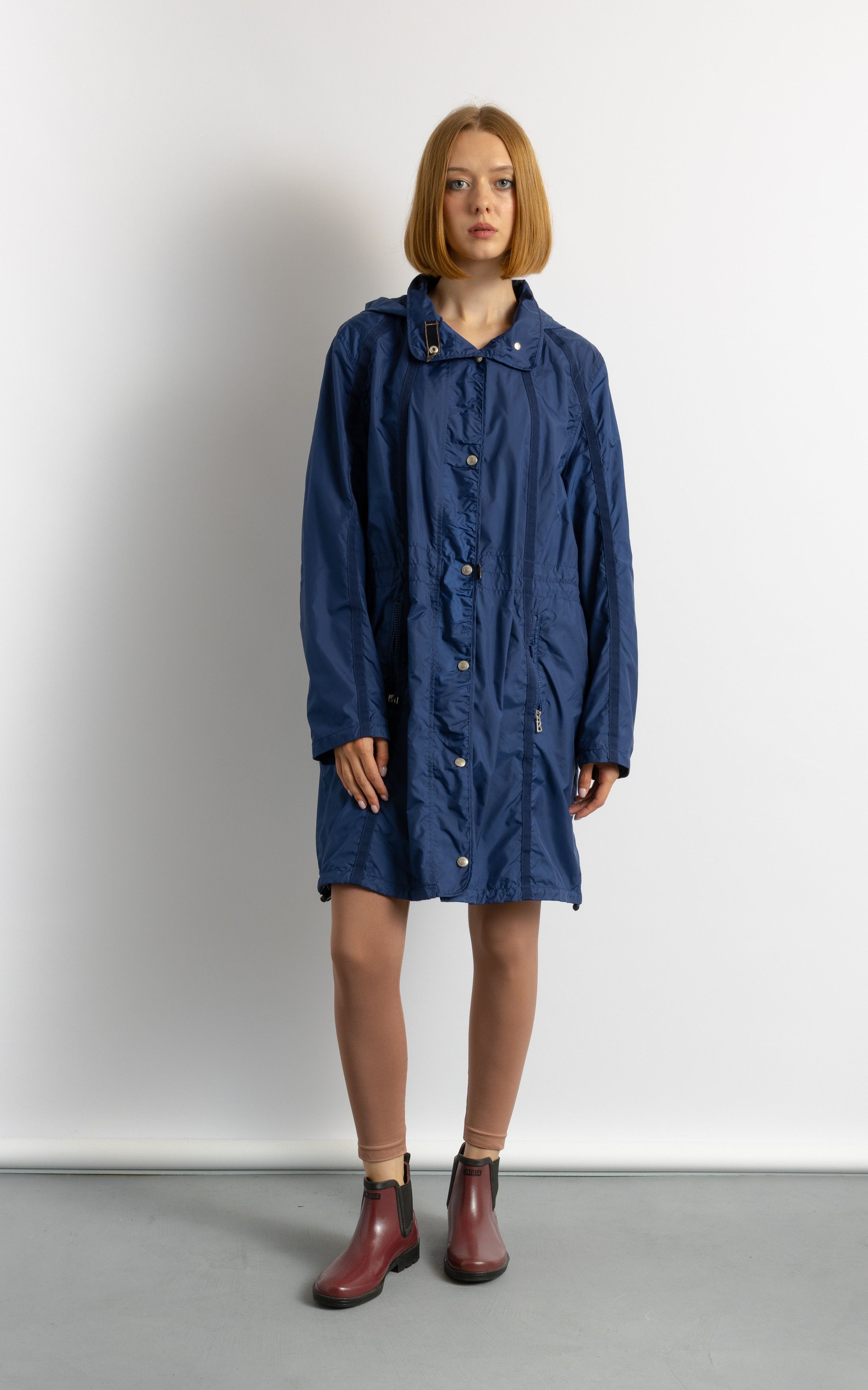 Bogner Woman Preowned BOGNER Blue RainCoat 8706 Size XL / US 12-14 / IT 48-50 - 4 Thumbnail