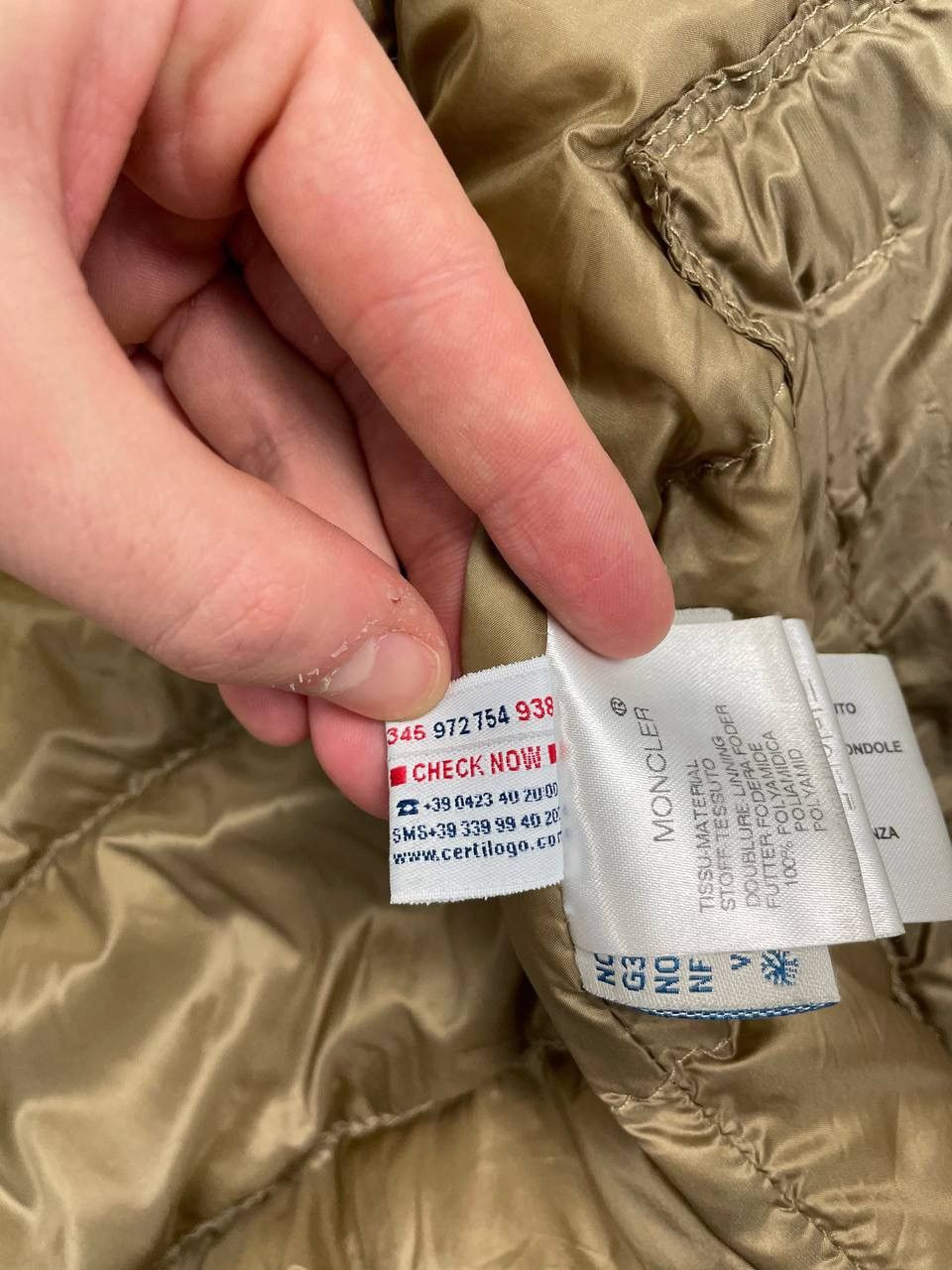 Moncler Moncler Acorus Down Jacket Puffer Men Size 4 Beige Size US XL / EU 56 / 4 - 19 Thumbnail