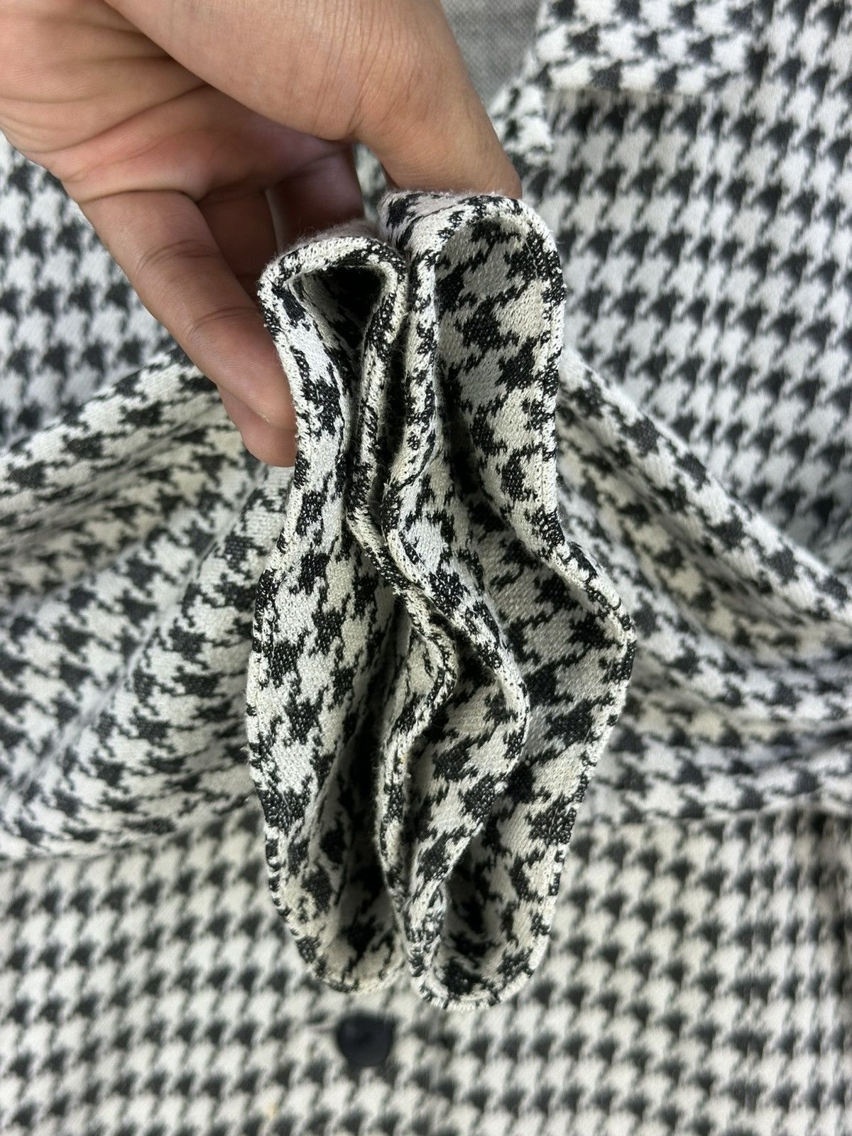 Pierre Cardin Pierre Cardin Houndstooth Rayon Coat Jacket Size S / US 4 / IT 40 - 11 Thumbnail