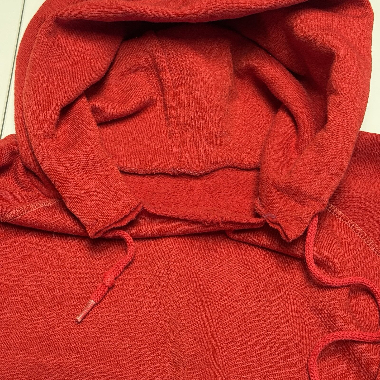 Vintage Vintage 70s 80s Sweat Hoodie Adult S/M Red Sweatshirt Size US M / EU 48-50 / 2 - 4 Thumbnail