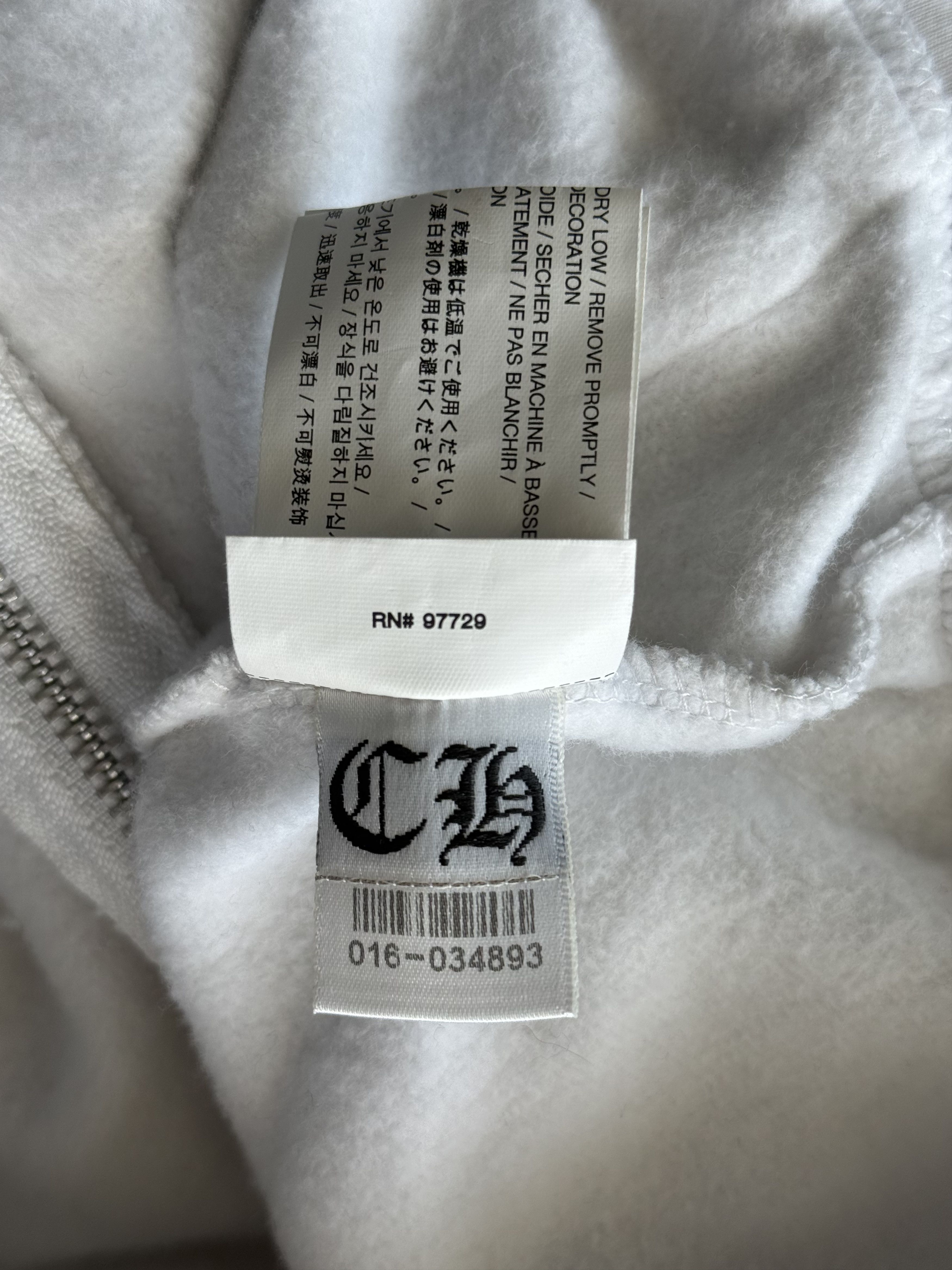 Chrome Hearts White & Black USA Triple Cross Logo Zip Up Hoodie Size US XS / EU 42 / 0 - 7 Thumbnail