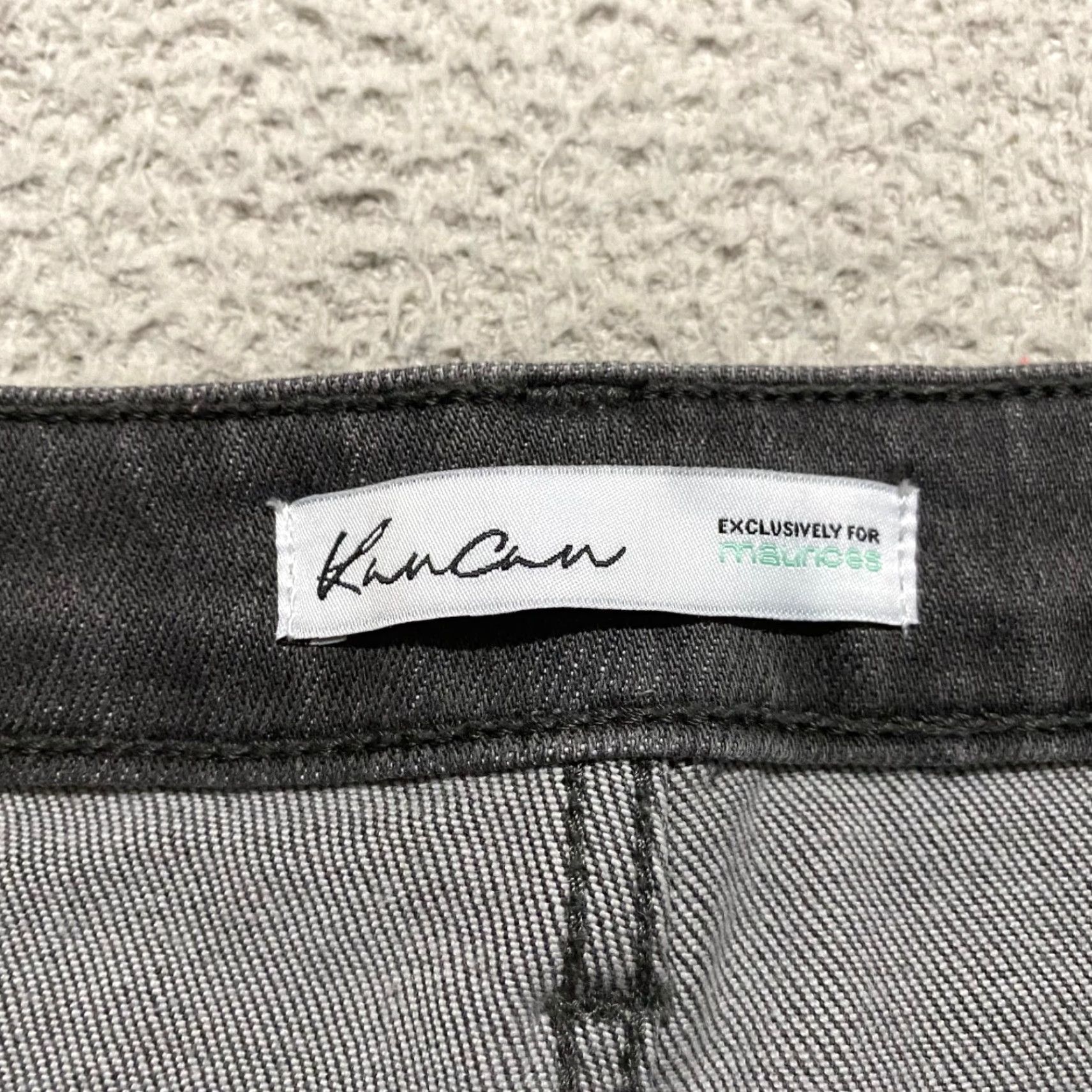 Vintage Kancan Womens Jeans Gray Denim Skinny Medium Wash High Rise 31 Inseam 28 in Regular Stretch 5-Pocket City Womens Jeans Size 24" / US 00 / IT 34 - 3 Thumbnail