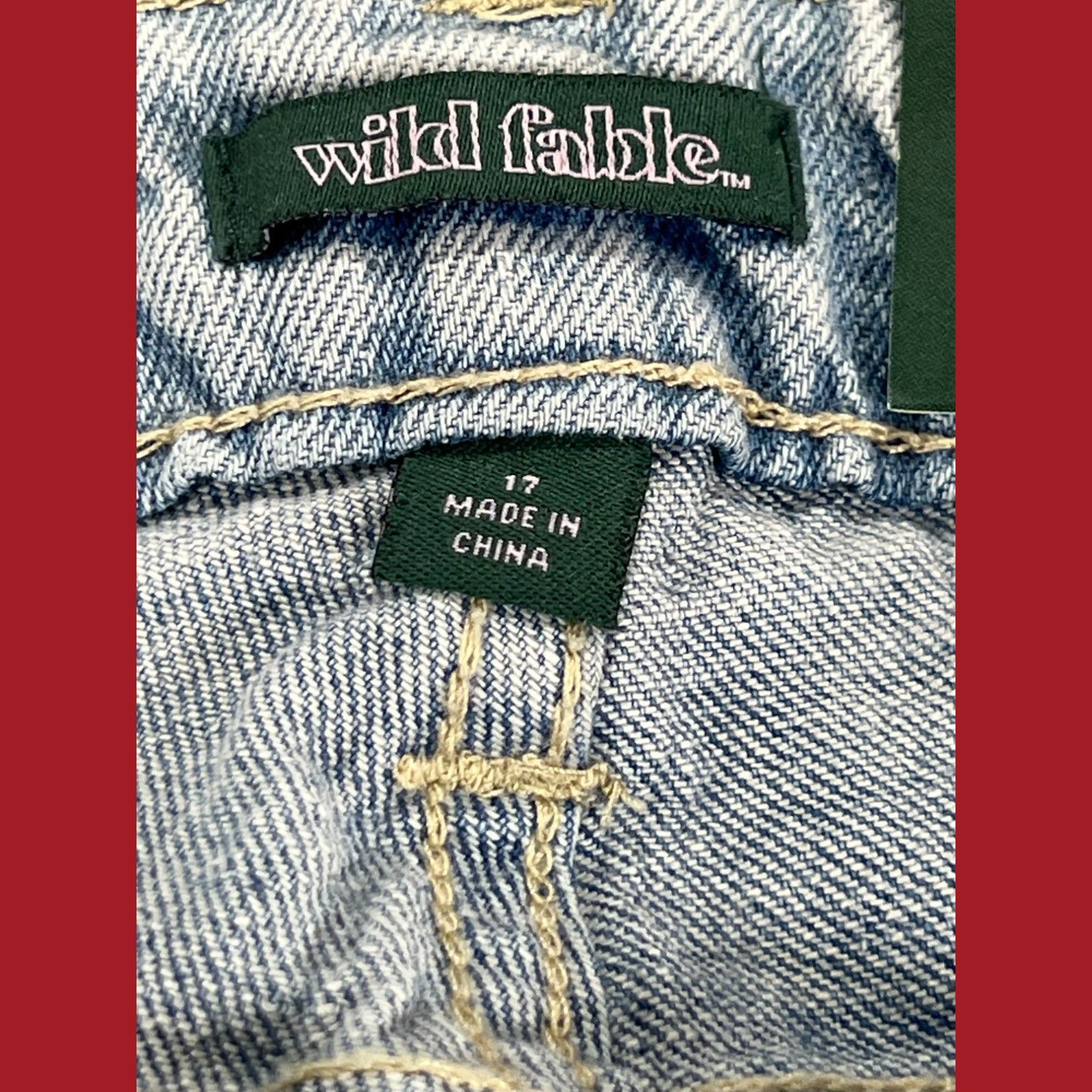 Other Wild Fable - Women's Low-Rise Bootcut Baggy Jeans - Light Bl Size 39" - 11 Thumbnail