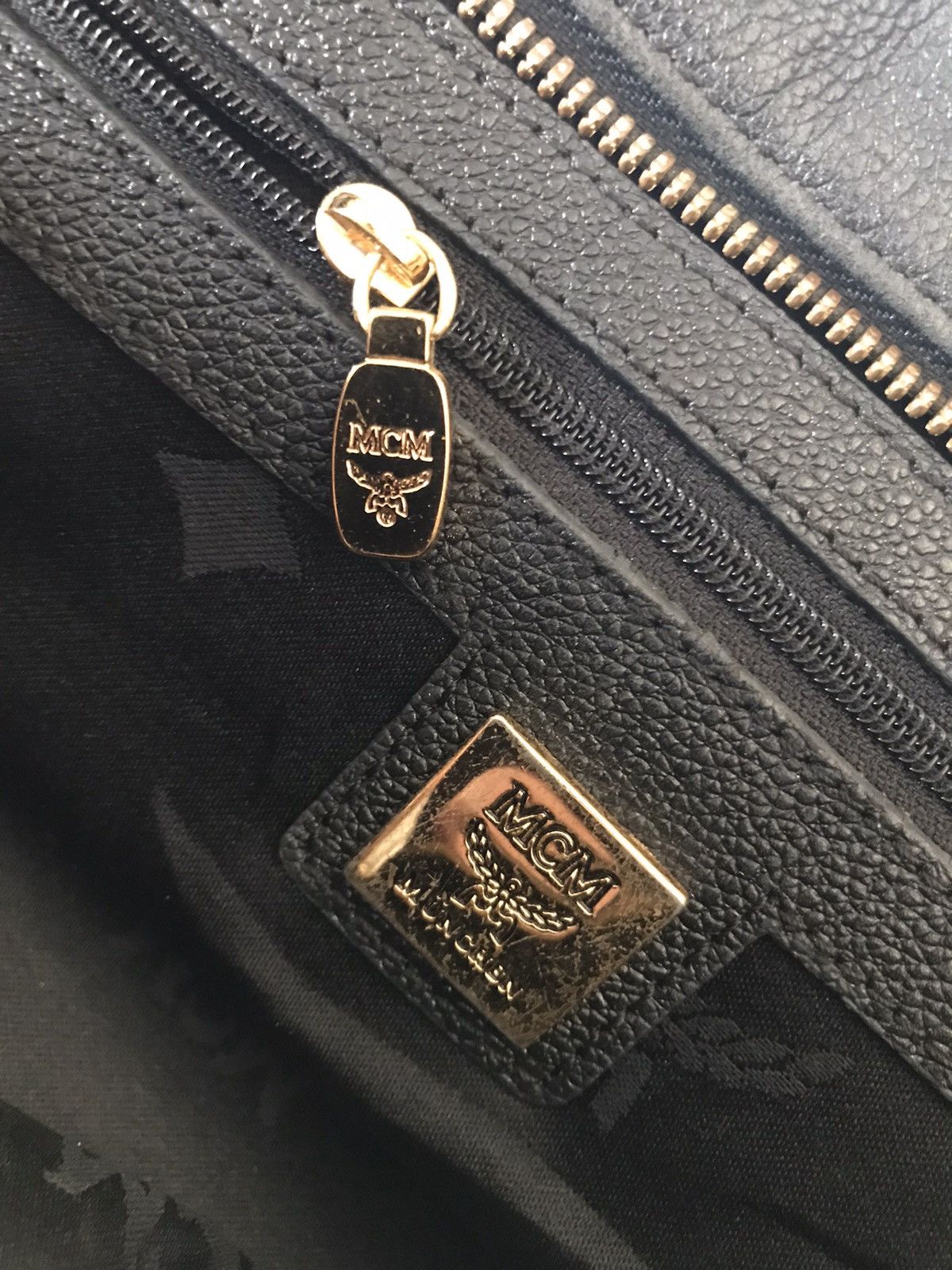 MCM MCM Small Leather Boston Bag Black Size ONE SIZE - 8 Thumbnail