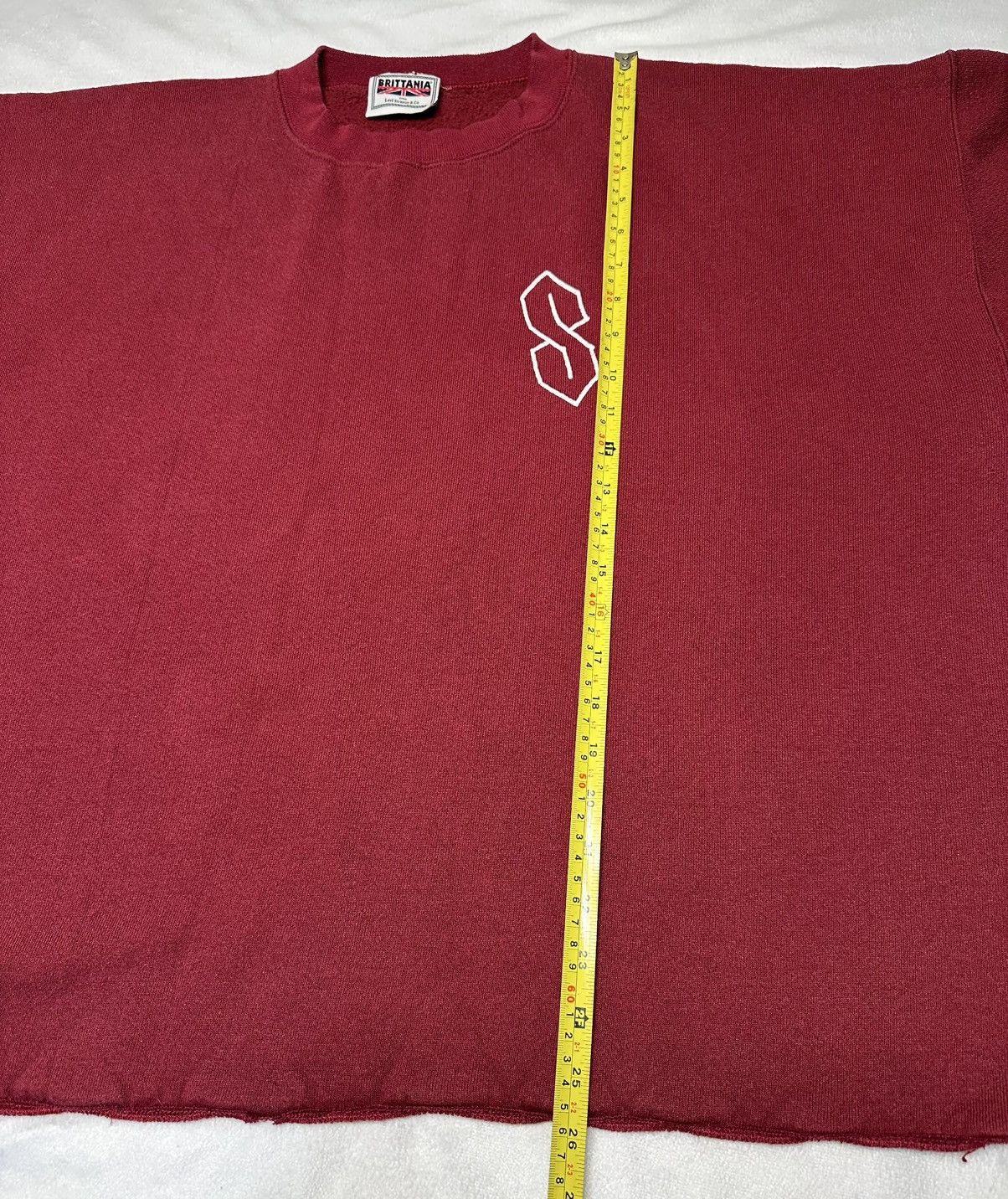 Levi's × Vintage VTG Y2K Sweatshirt Boxy Fit Levi Britannia Men’s Size XL Size US XL / EU 56 / 4 - 6 Thumbnail