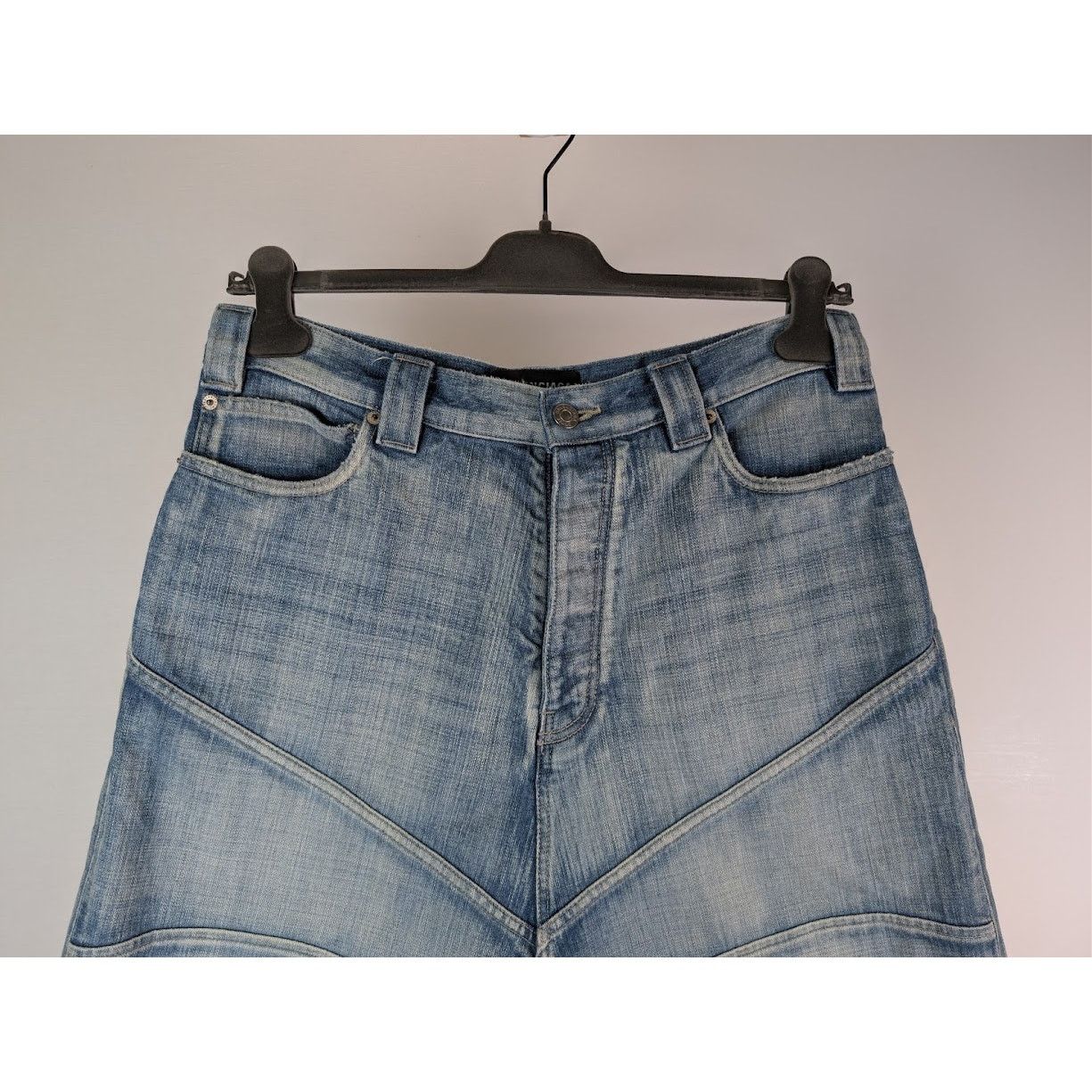 Balenciaga o1rshd1 Denim Shorts in Blue Size US 32 / EU 48 - 3 Thumbnail