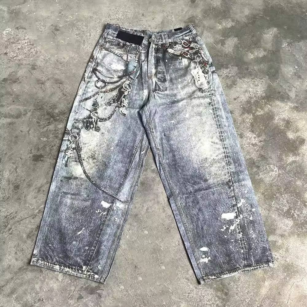 Japanese Brand × Vintage graphic jeans Size US 36 / EU 52 - 2 Thumbnail