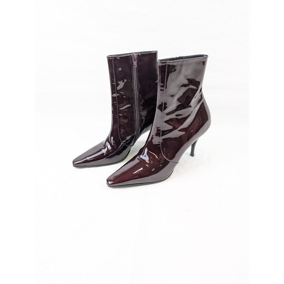 Saint Laurent Paris o1rshd1 Ziggy 90 Zipped Boots in Deep Bordeaux Size US 8 / EU 41 - 15 Thumbnail