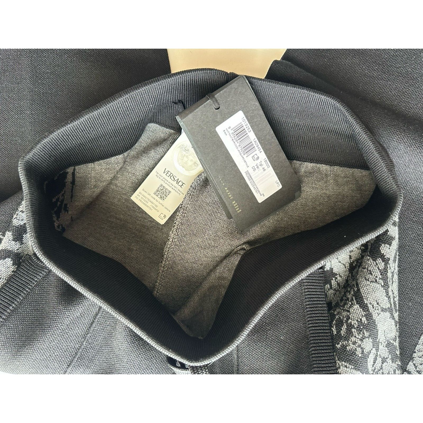 Versace Versace Knit Barocco Jacquard Black Pants L (50) 1013253 Size US 32 / EU 48 - 16 Thumbnail